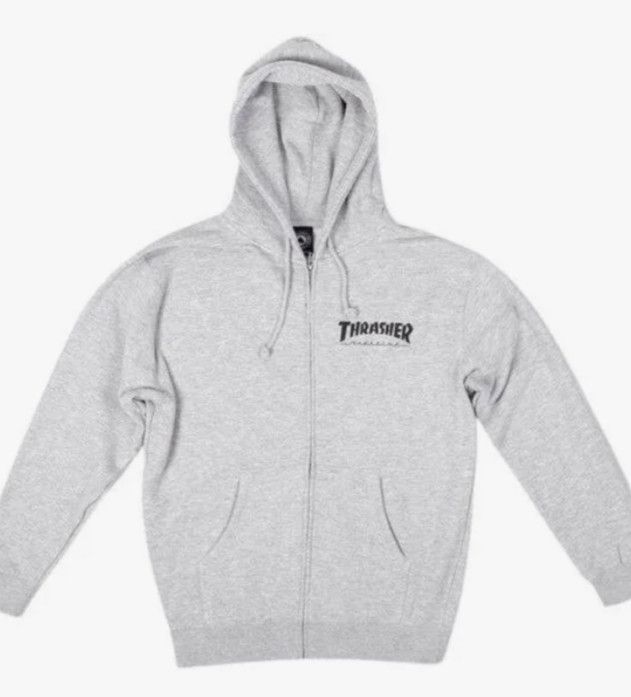 Thrasher Thrasher Mag Gray Zip-Up Hoodie Size US S / EU 44-46 / 1 - 2 Thumbnail