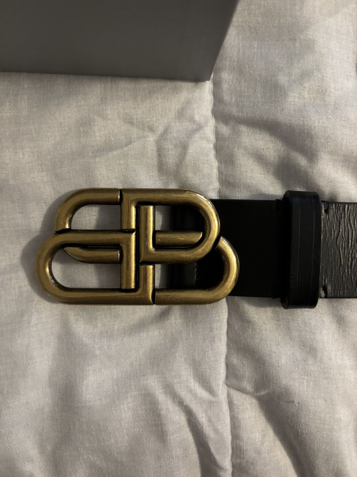 Balenciaga Balenciaga BB Large Belt Black Size ONE SIZE - 2 Thumbnail