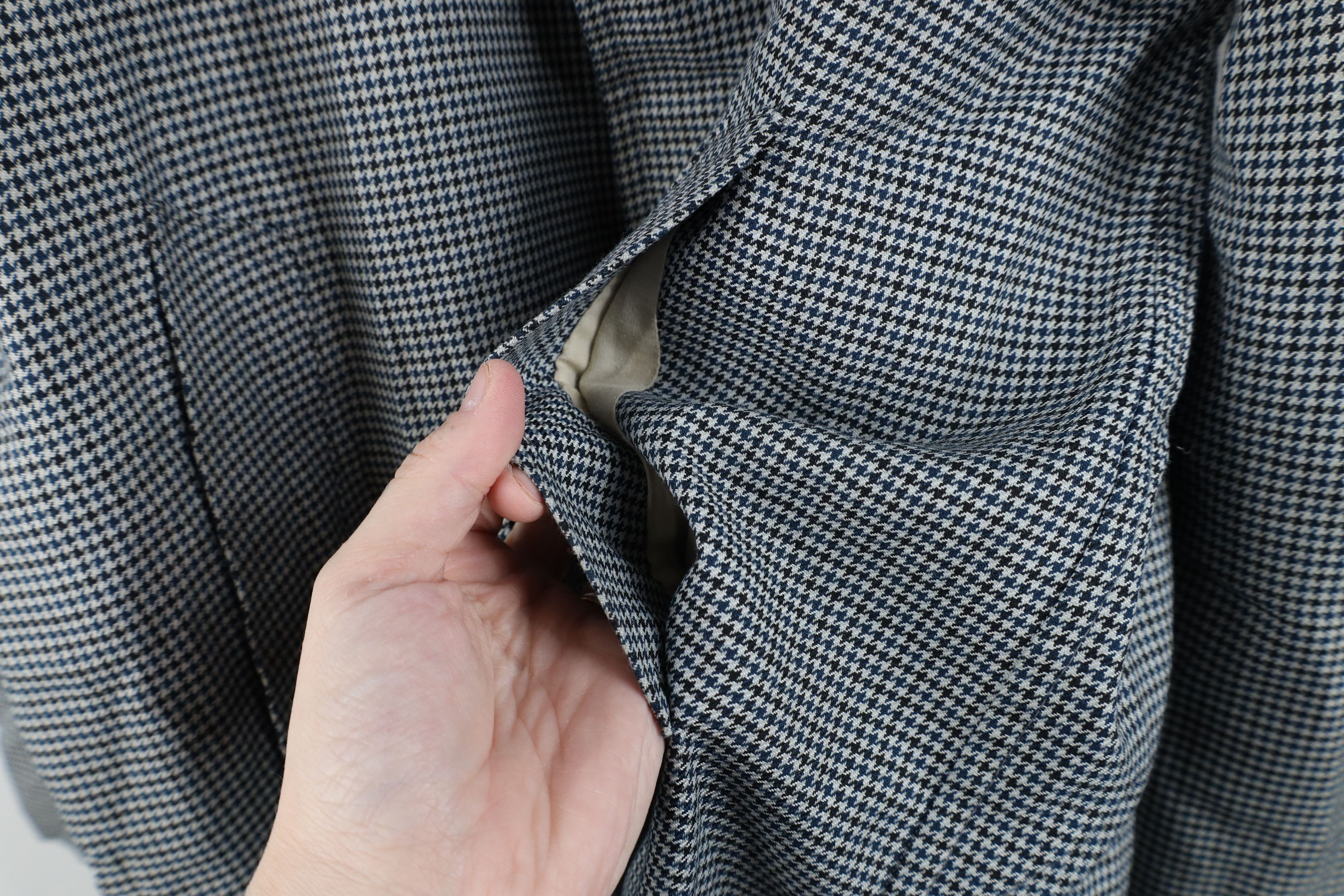 Vintage Vintage 60s 70s Streetwear Houndstooth Trench Coat Jacket Size US XL / EU 56 / 4 - 6 Thumbnail