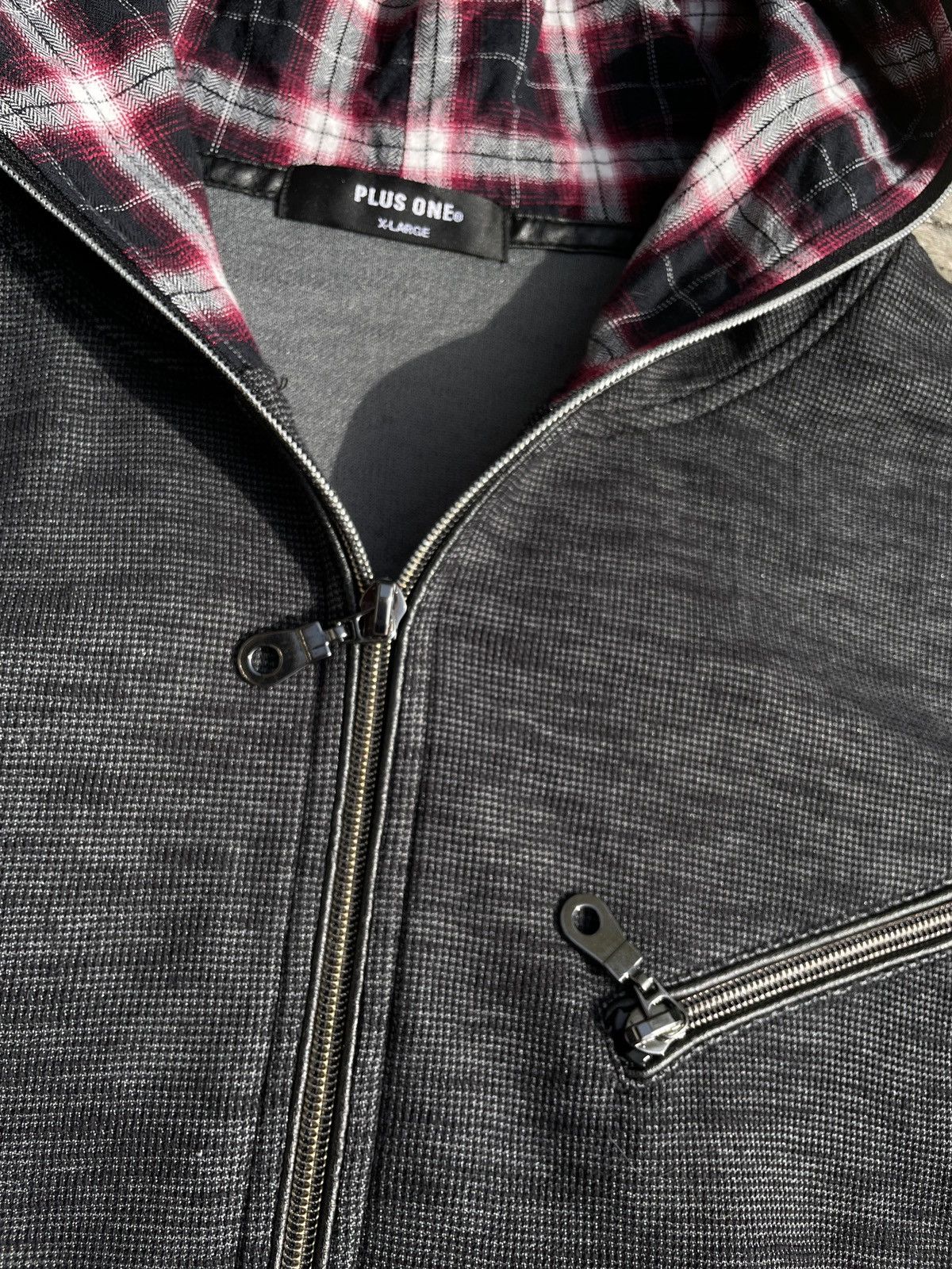 If Six Was Nine 2000s Japanese archive Plaid Hood Full-zip Hoodie Gyaruo Size US S / EU 44-46 / 1 - 8 Thumbnail