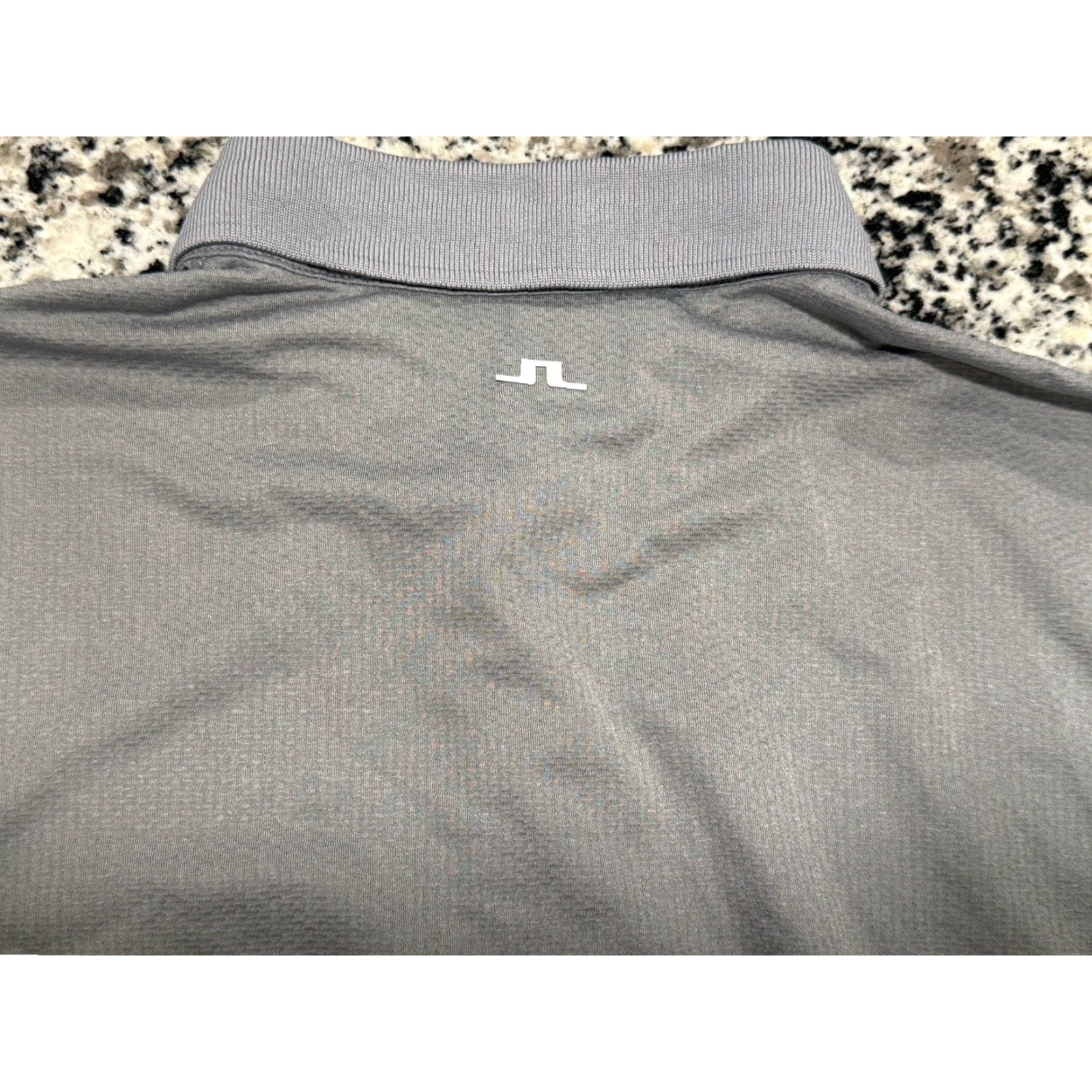 J.Lindeberg J.Lindeberg Mens Golf Shirt M Gray Regular Fit Short Sleeve Polo with Pockets Size US M / EU 48-50 / 2 - 7 Thumbnail