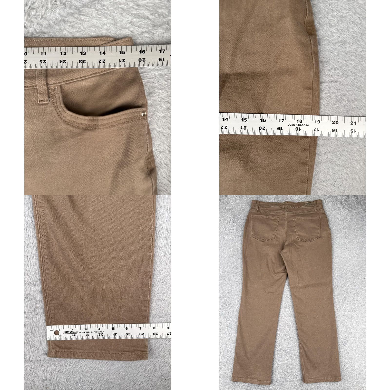 Lee Lee Jeans Womens 30 Brown Khaki Classic Fit Straight Leg Mid Rise 5 Pocket Size 30" / US 8 / IT 44 - 9 Thumbnail