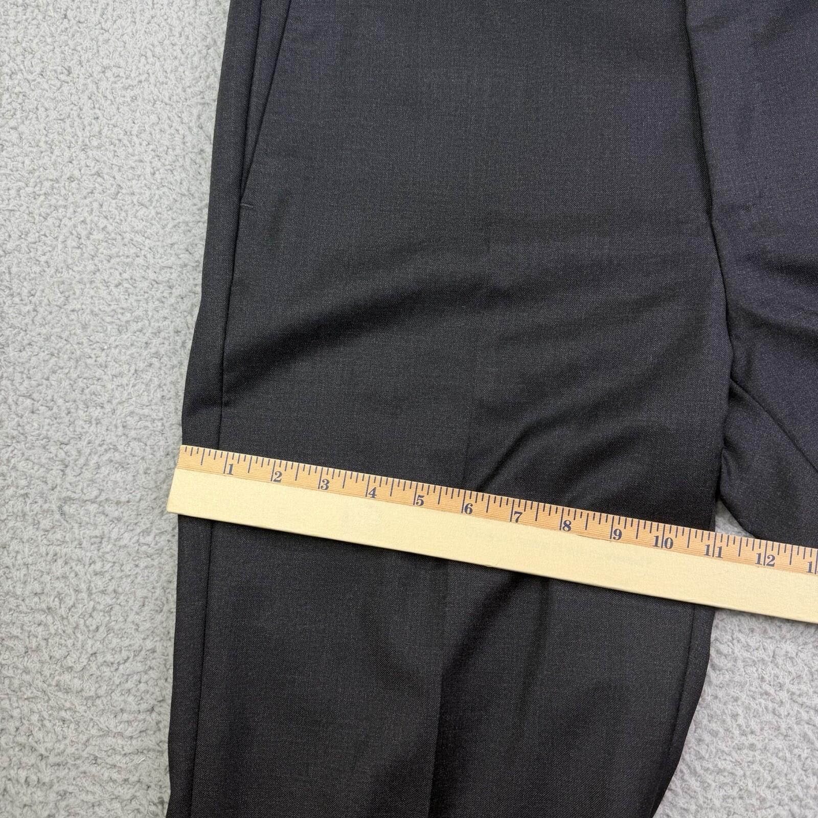 Zanella Zanella Todd Wool Dress Pants Gray Flat Front Men's 36x29 Size US 36 / EU 52 - 5 Thumbnail
