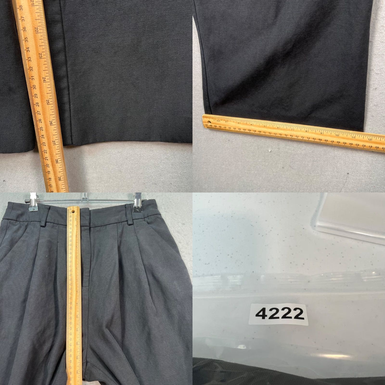 Farm Rio Farm Rio Womens Size Small Black High-Waisted Wide-Leg Pants Lyocell & Cotton Size 28" / US 6 / IT 42 - 8 Thumbnail