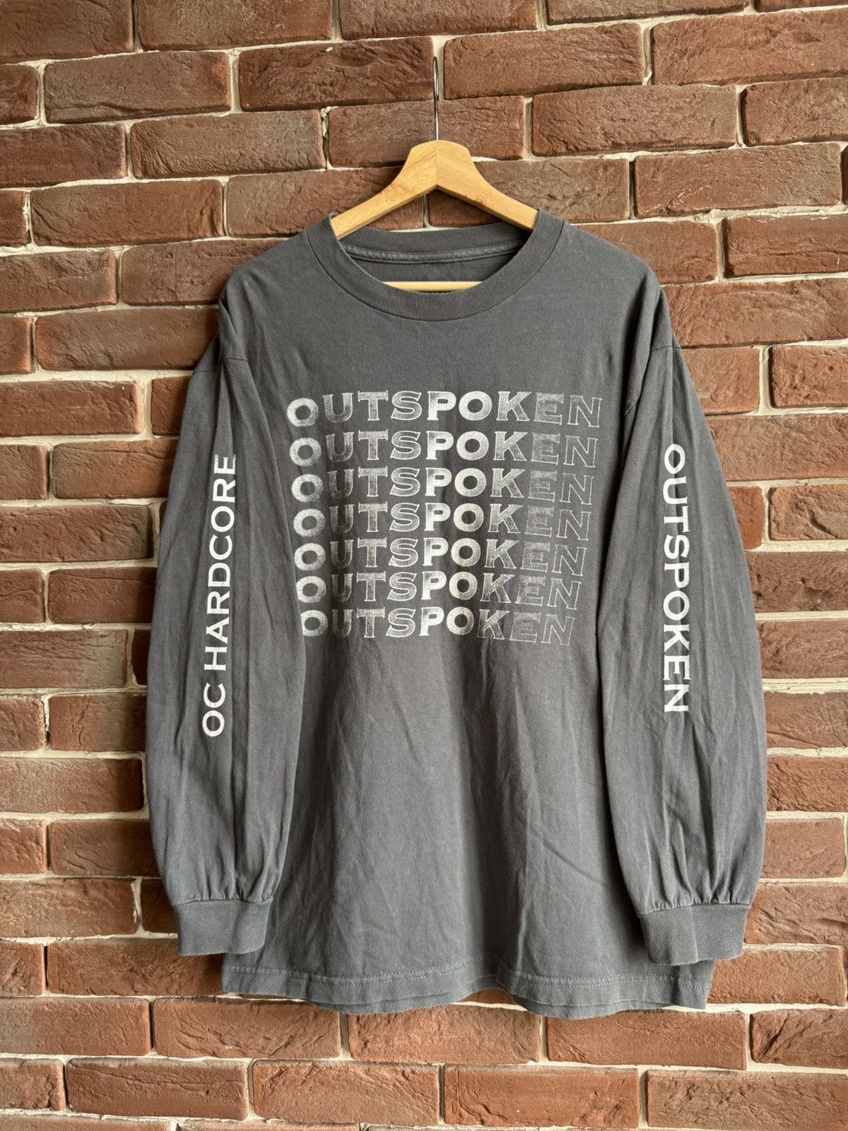 Band Tees Rare Outspoken Save Yourself Hardcore Band Tee Grail Vintage Size US L / EU 52-54 / 3 - 1 Thumbnail