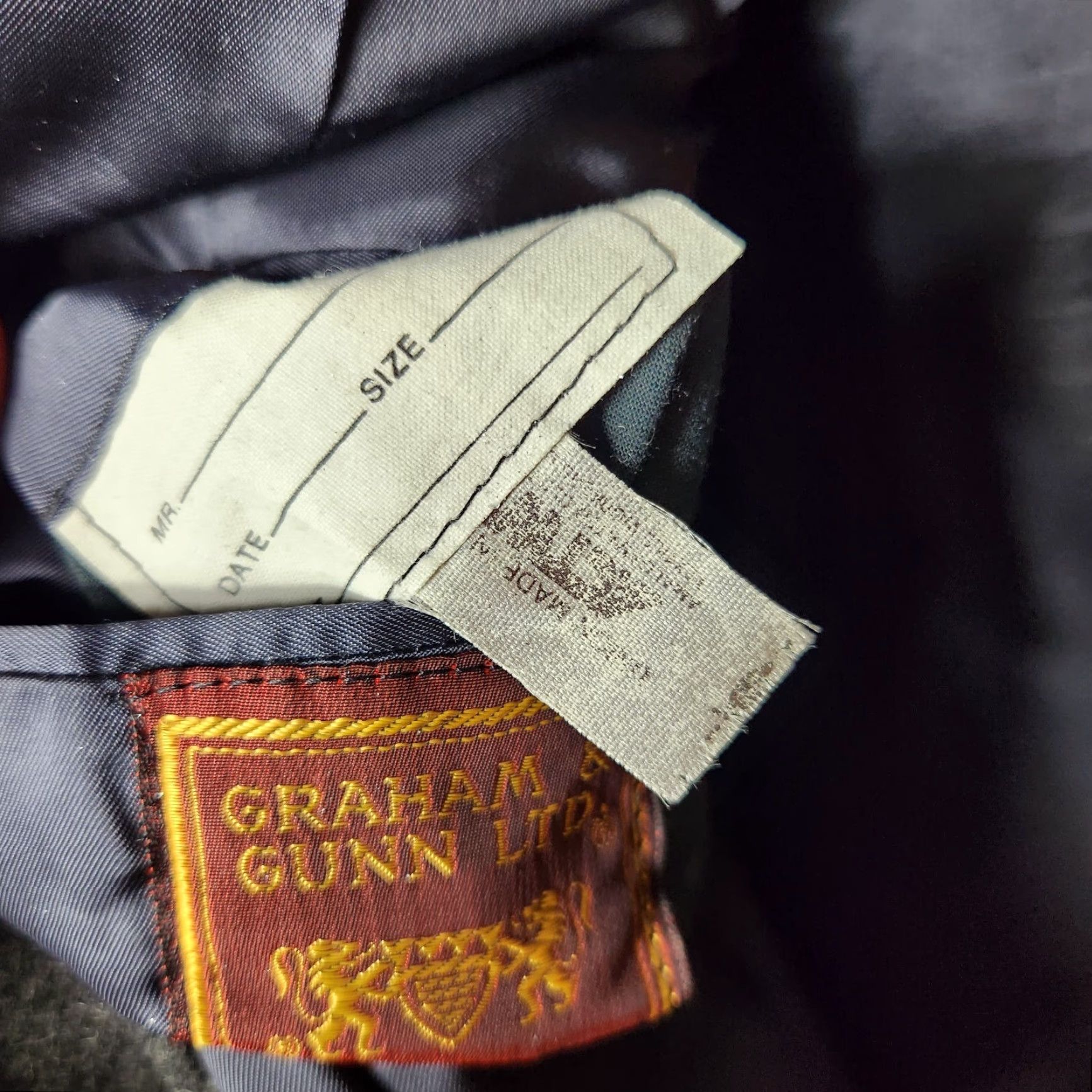 Camel Graham & Gunn Vintage Union Made 100% Camel Hair Overcoat Charcoal Gray 42 Overcoat Size US L / EU 52-54 / 3 - 7 Thumbnail