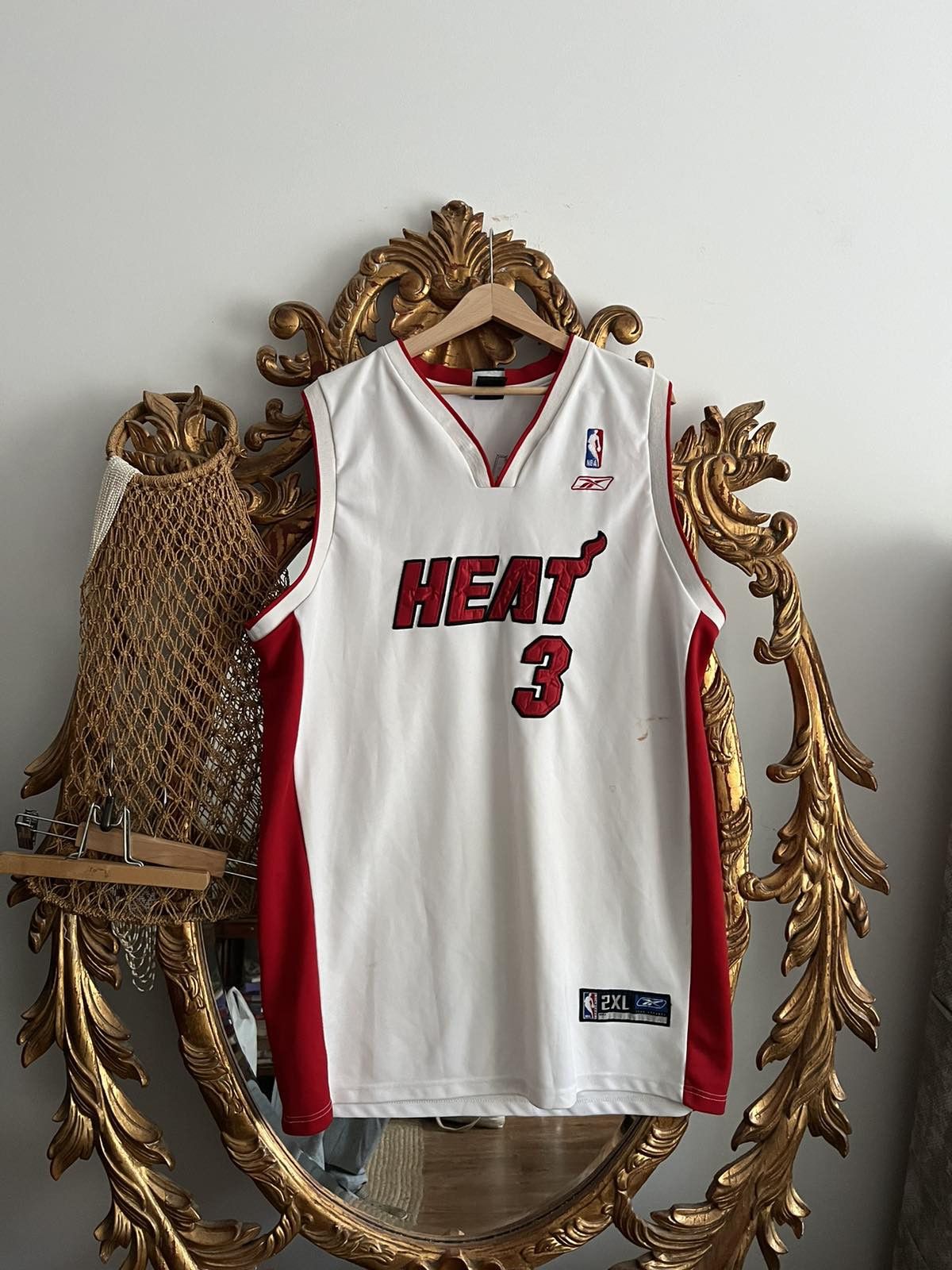NBA Dwayne Wade Home Miami Heat xxLarge Reebok Jersey Size US XXL / EU 58 / 5 - 1 Thumbnail