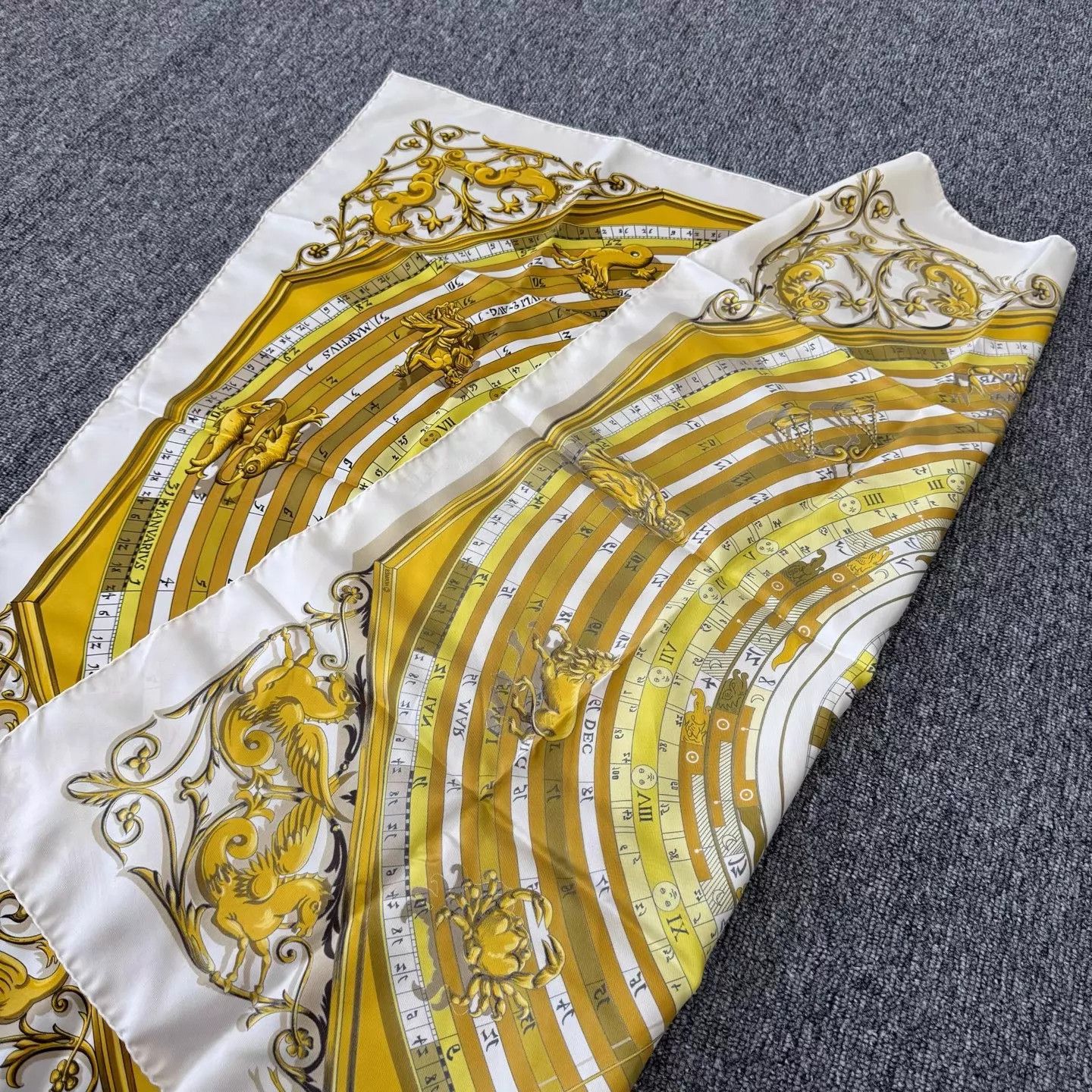 Hermes Hermes Zodiac Sun God Silk Scarf 90x90cm 99 New Size ONE SIZE - 3 Thumbnail