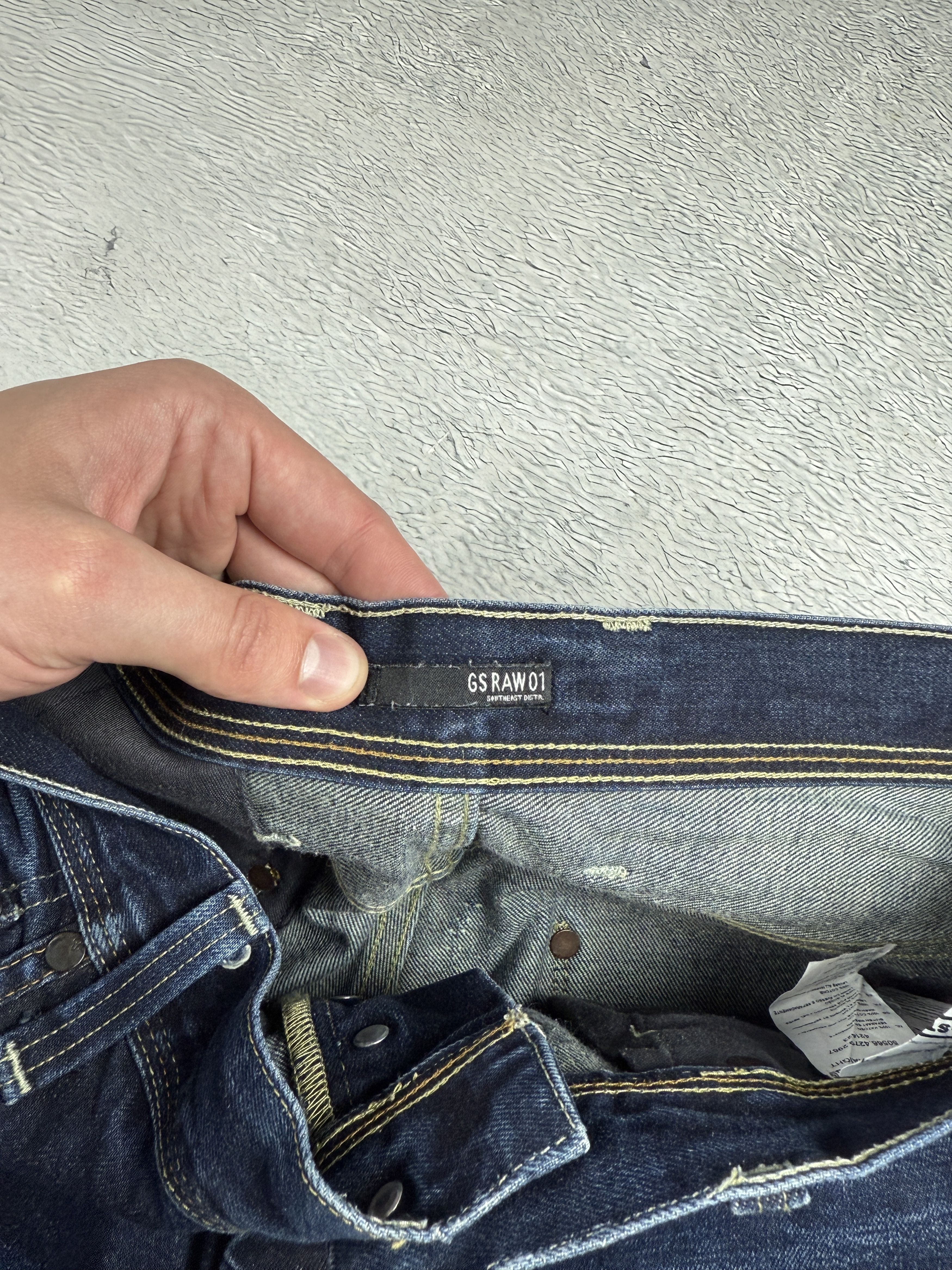 G-Star G-Star Raw Jeans Attacc Straight Zip Dark Blue Size US 38 / EU 54 - 7 Thumbnail