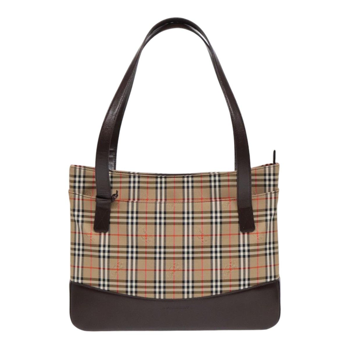 Burberry Nova Check Beige Canvas Tote Bag (Pre-Owned) Size ONE SIZE - 1 Thumbnail