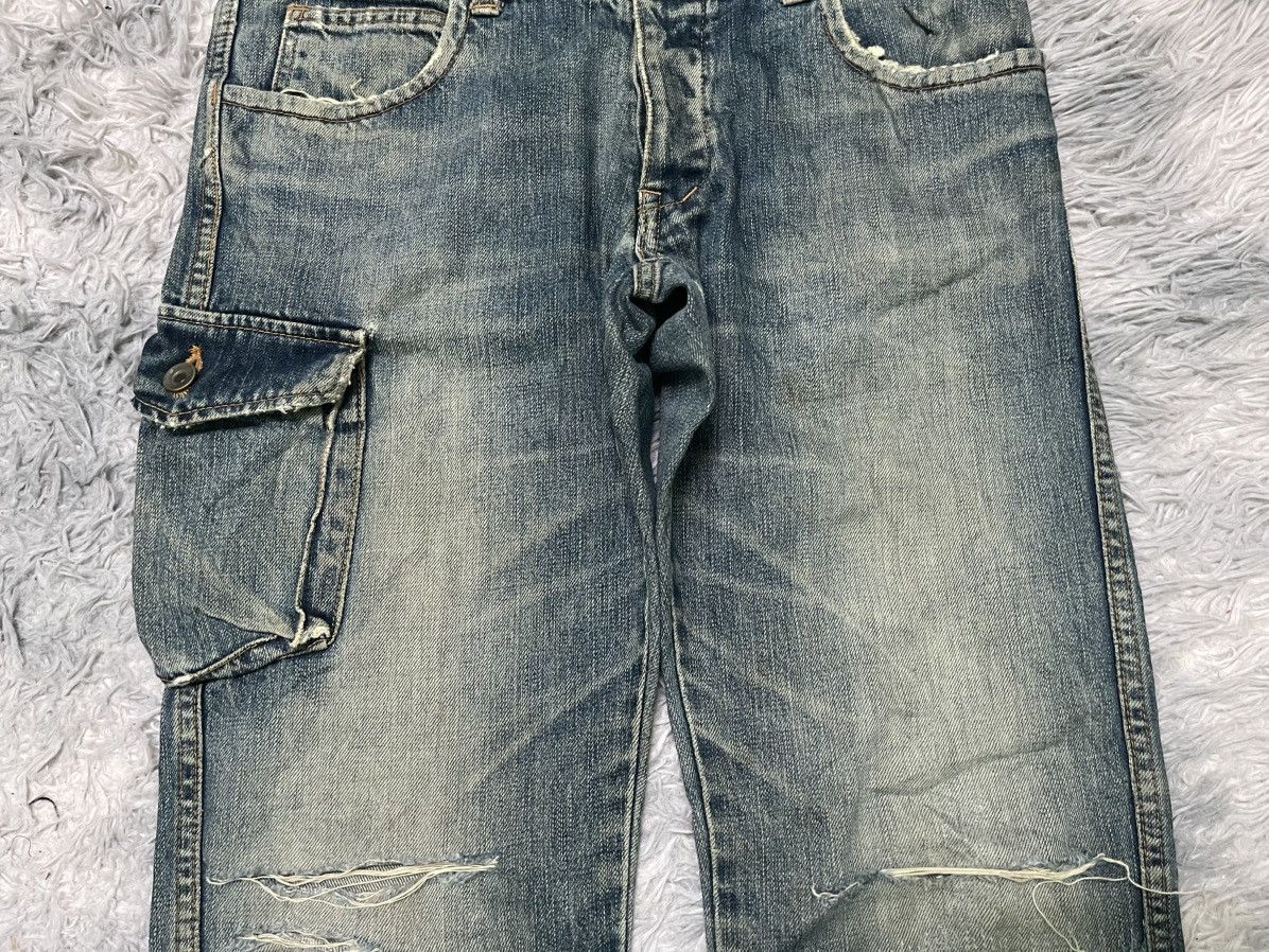 Japanese Brand 60s JOHN BULL RARE 5 POCKET JEANS DISTRESSED Size US 31 - 6 Thumbnail