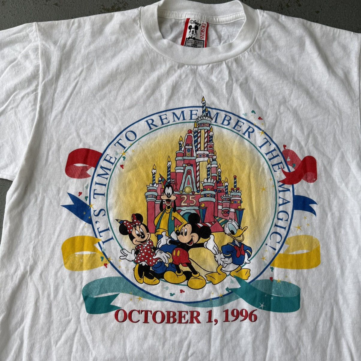 Disney Vintage 1996 Walt Disney World 25th Anniversary Castle Shirt Size US L / EU 52-54 / 3 - 2 Thumbnail