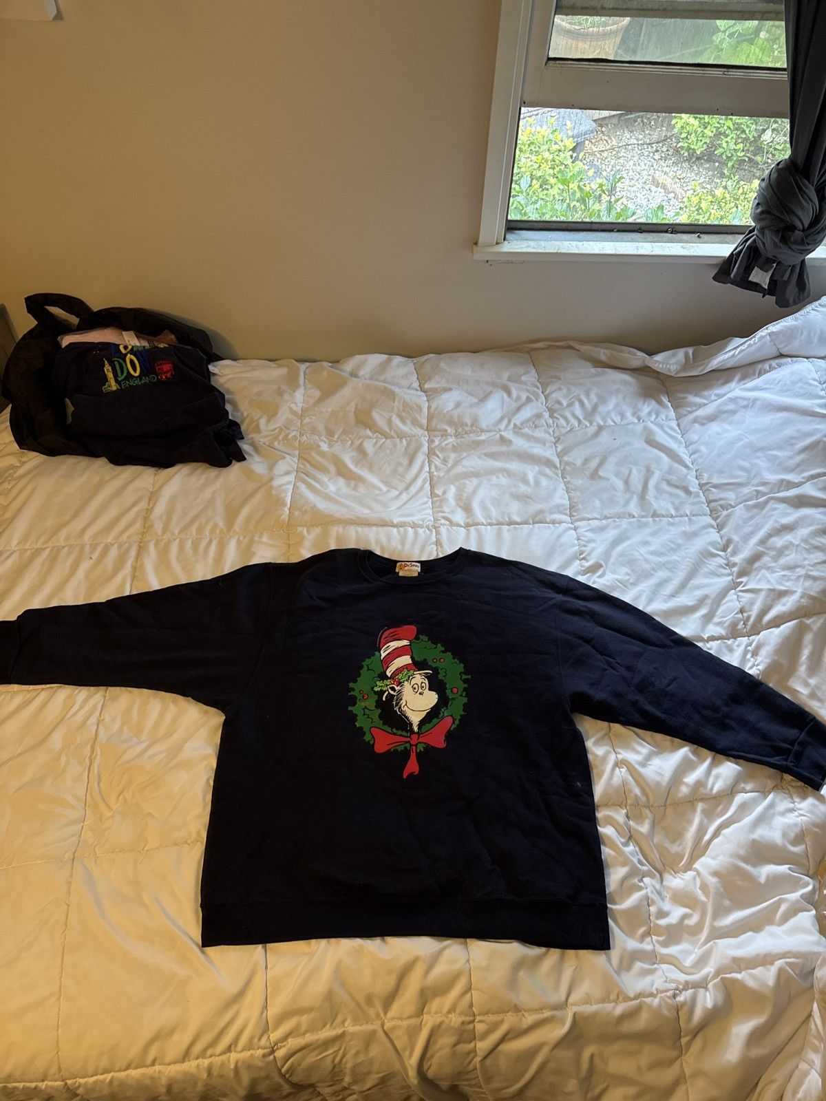 Vintage 94 Dr Seuss Christmas Wreath Sweatshirt JUNIOR XL Size US S / EU 44-46 / 1 - 3 Thumbnail