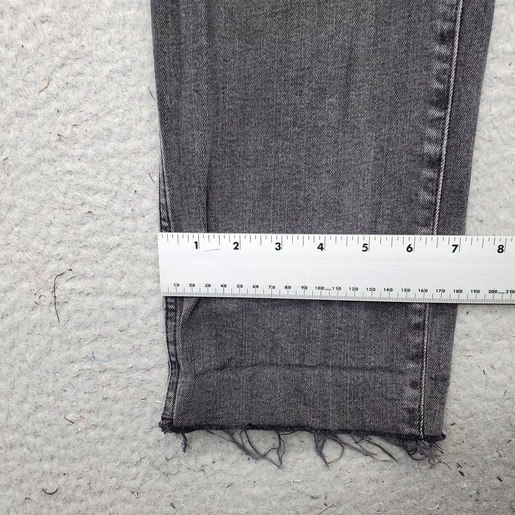Madewell Madewell Jeans Womens 32 Gray Denim Stretch Mid-Rise Straight Leg Shirt/Jeans Size 24" / US 00 / IT 34 - 5 Thumbnail