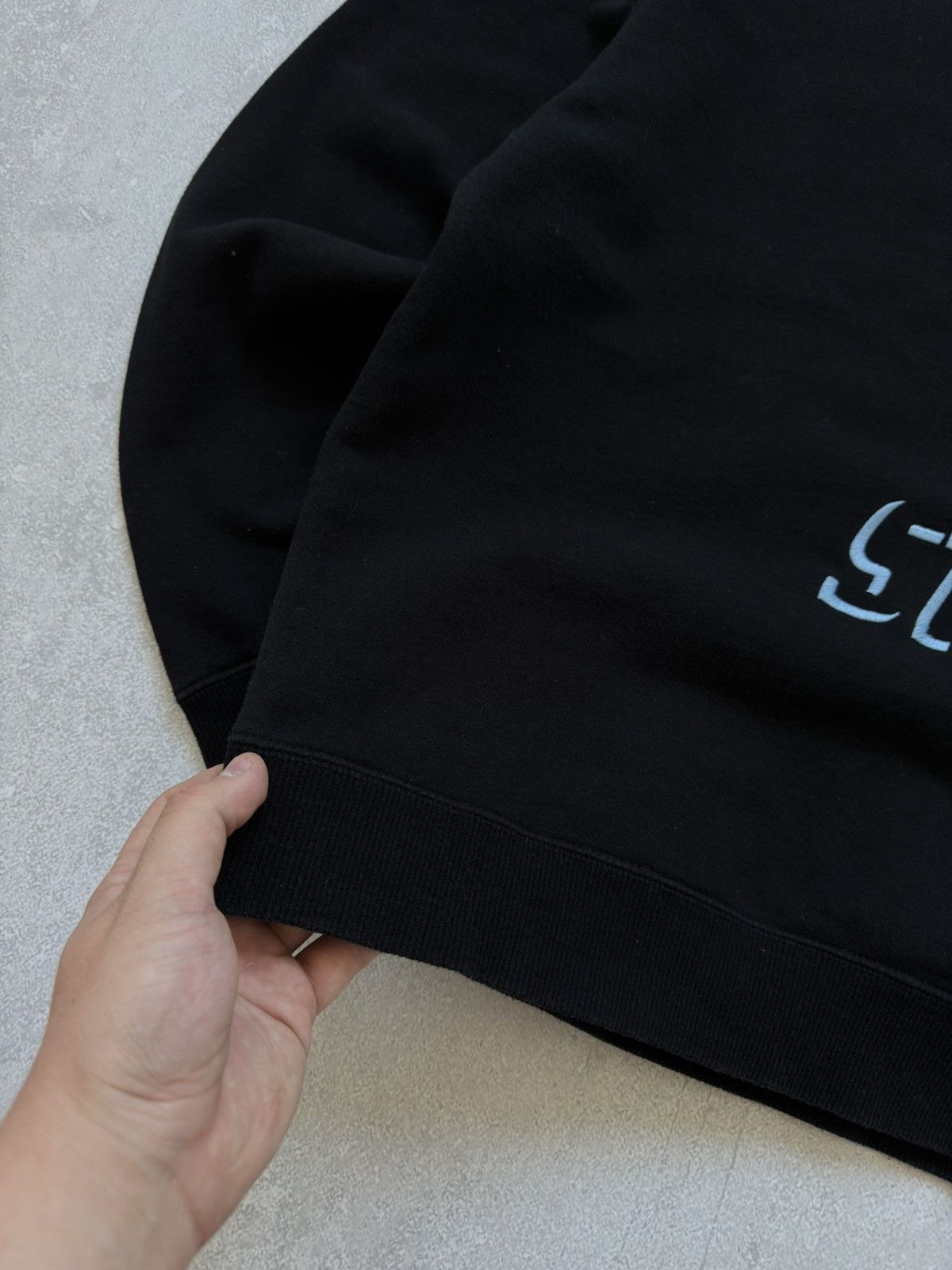 Stussy × Vintage Vintage Stussy Embroidered Shadow Applique Sweatshirt Y2K Size US L / EU 52-54 / 3 - 4 Thumbnail