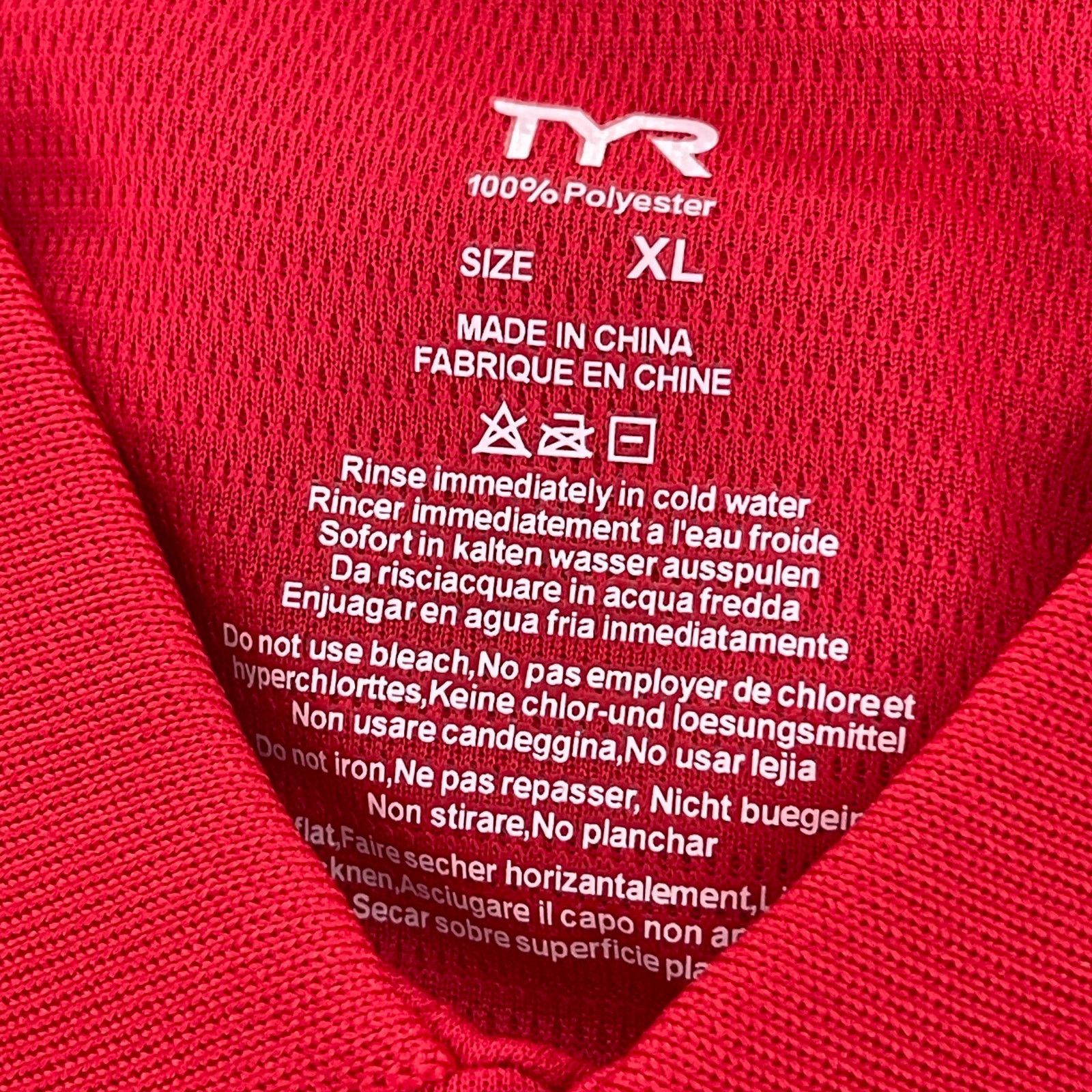 Other TYR Apparel Tech Polo Shirt - Red Textured - Size XL - $44 Size US XL / EU 56 / 4 - 6 Thumbnail