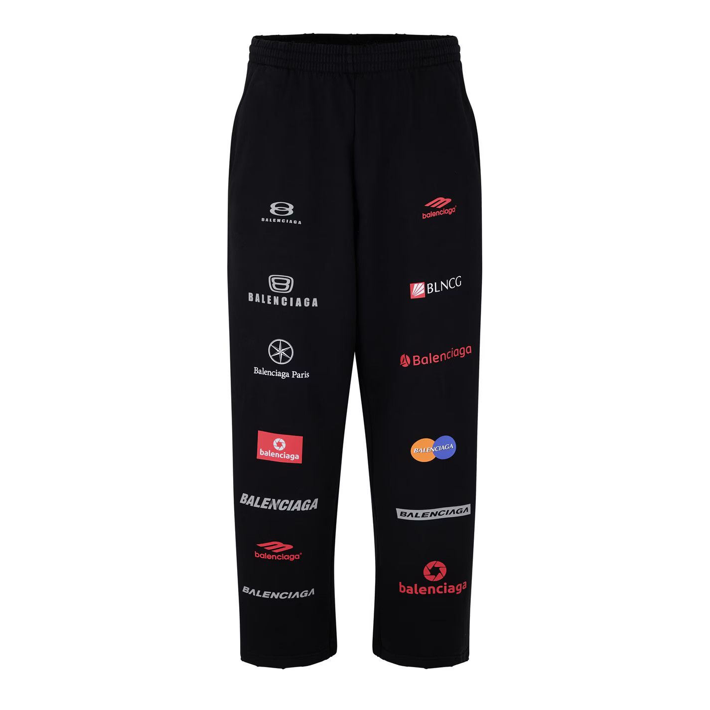 Balenciaga o1g2r1mq0226 Logo Jogging Pants In Black Size US 32 / EU 48 - 1 Thumbnail