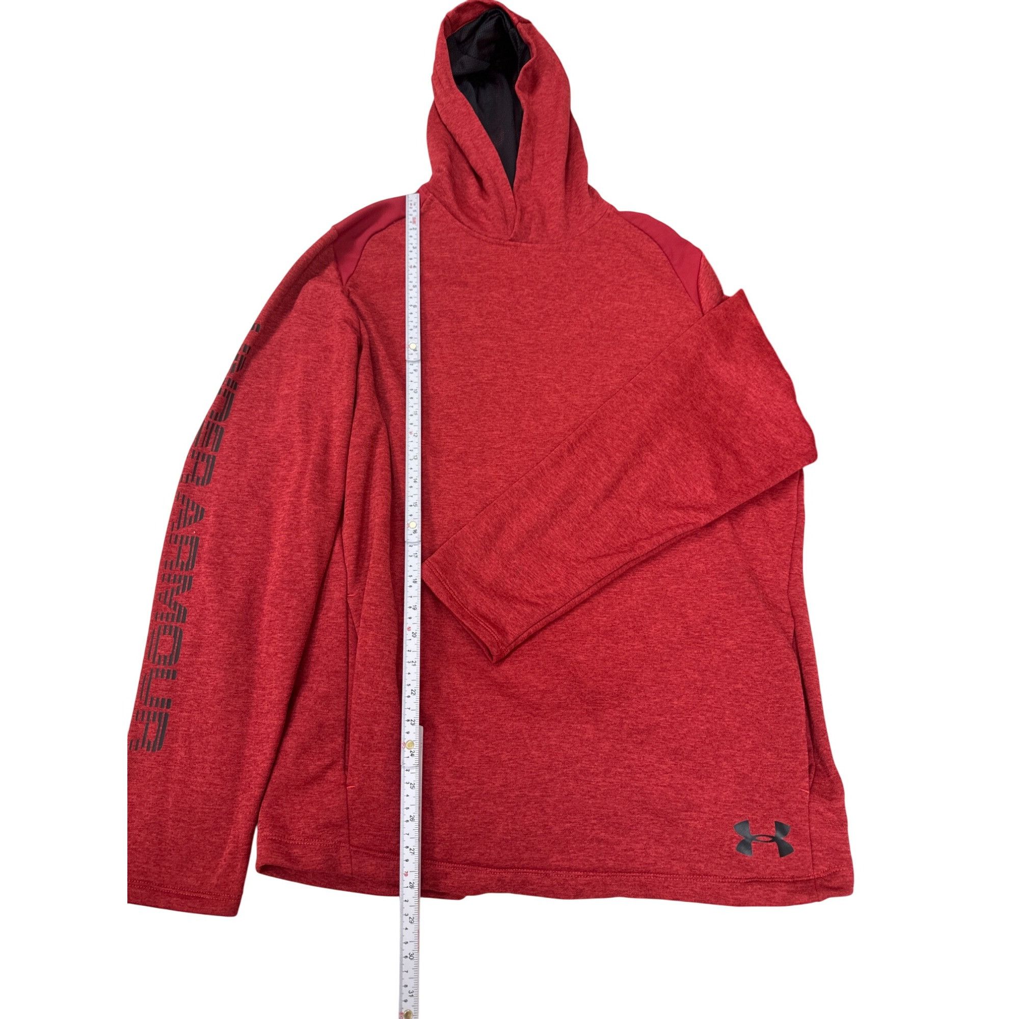 Under Armour Underarmour Cold Gear Mens red hoodie sweater size L SKU 742 Size US L / EU 52-54 / 3 - 2 Thumbnail