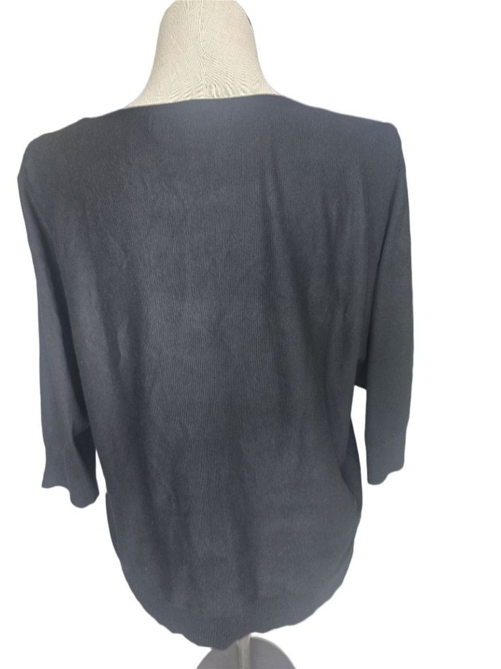 Other Women's LOVE SCARLETT Crew Neck Sweater 1X Black with Silver Size XL / US 12-14 / IT 48-50 - 2 Thumbnail