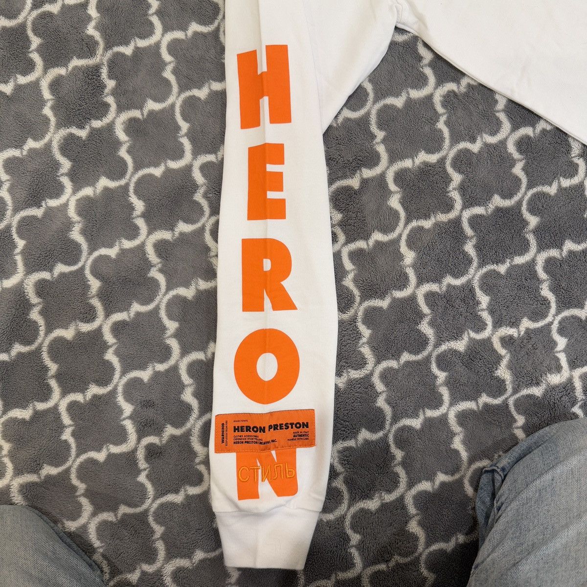 Heron Preston Heron Preston White Graphic KK HERONS JERSONE Size US XL / EU 56 / 4 - 8 Thumbnail