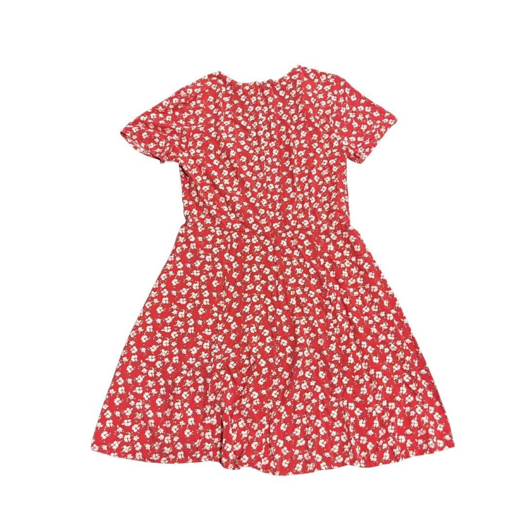 Gap Ditsy Floral V-Neck Short Sleeve Fit & Flare Dress Boho Chic Size M / US 6-8 / IT 42-44 - 2 Thumbnail
