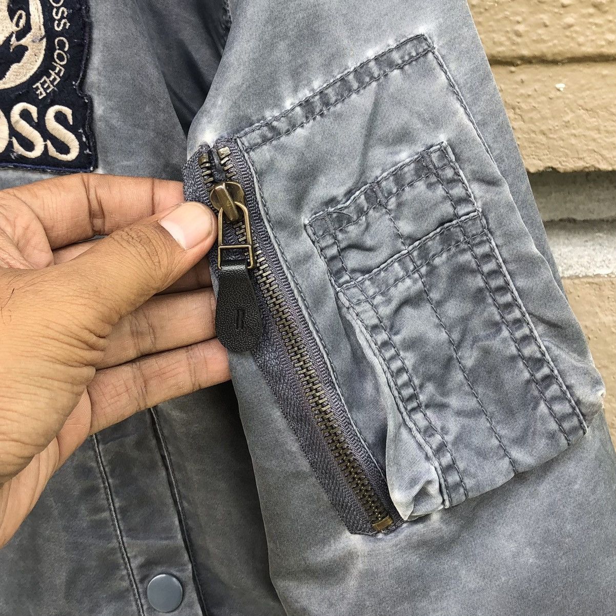 Vintage Vintage Boss Coffee Sun Faded Ma-1 Bomber Jacket Size US L / EU 52-54 / 3 - 7 Thumbnail