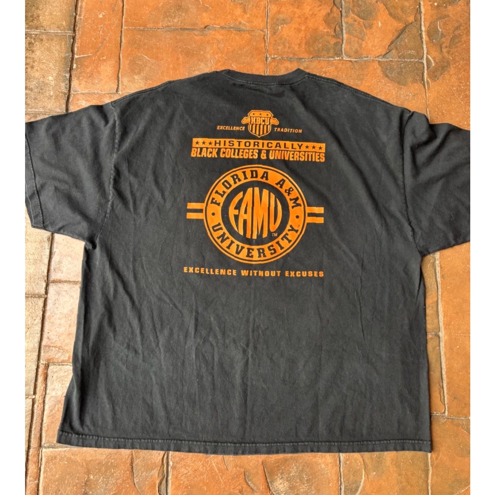 Vintage VINTAGE FAMU Florida A&M University Rattlers HBCU T-Shirt 4XL Black Shirt Mens 1990s Cotton Logo Size US XXL / EU 58 / 5 - 3 Thumbnail