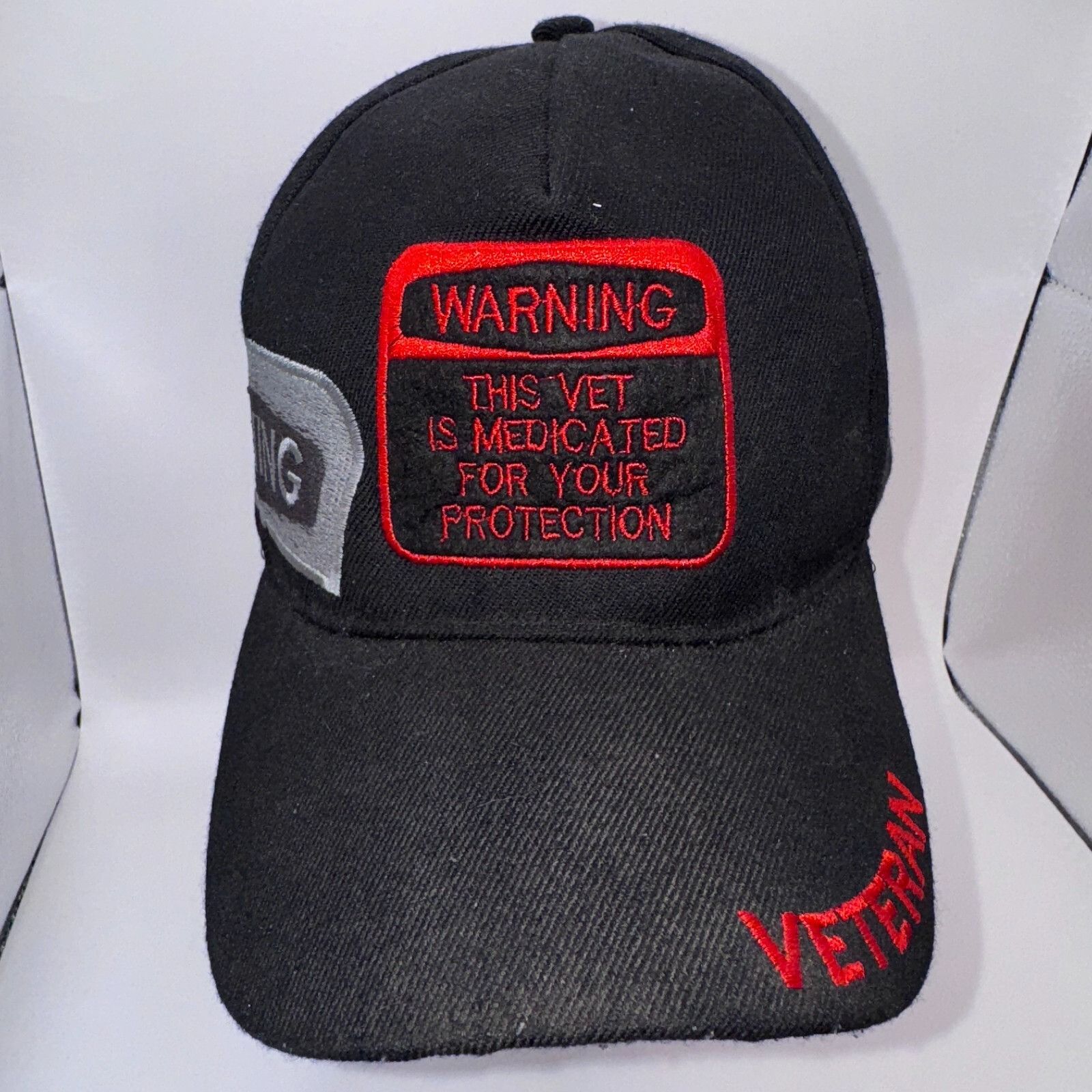 Other WARNING This Vet is MEDICATED For Your Protection Ball Cap B Size ONE SIZE - 2 Thumbnail