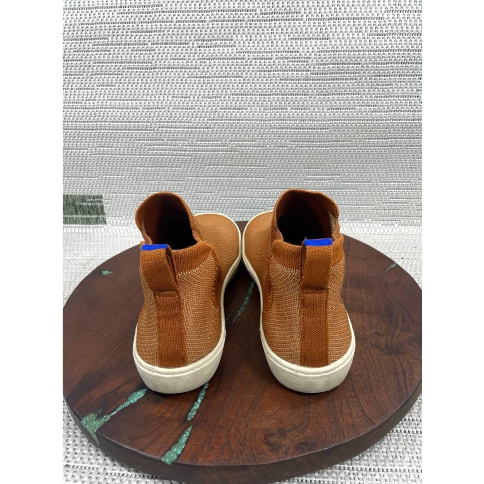 Rothy's Rothy’s Chelsea Boots Womens Size 10 US Knit Ankle Pull On Round Toe Flat Heel Brown Size US 8 / IT 38 - 6 Thumbnail