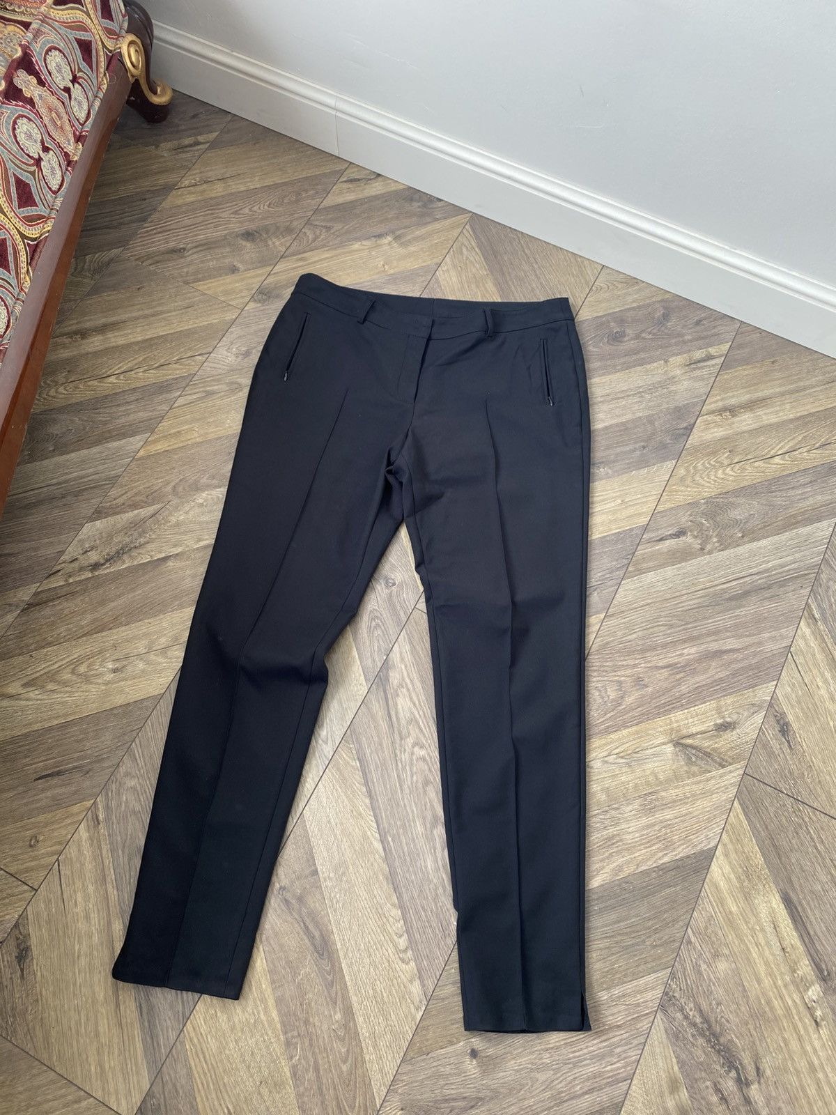 Akris Vintage Akris Black Pleated Career womens Trouser Pants Size 36" / US 14 / IT 50 - 3 Thumbnail