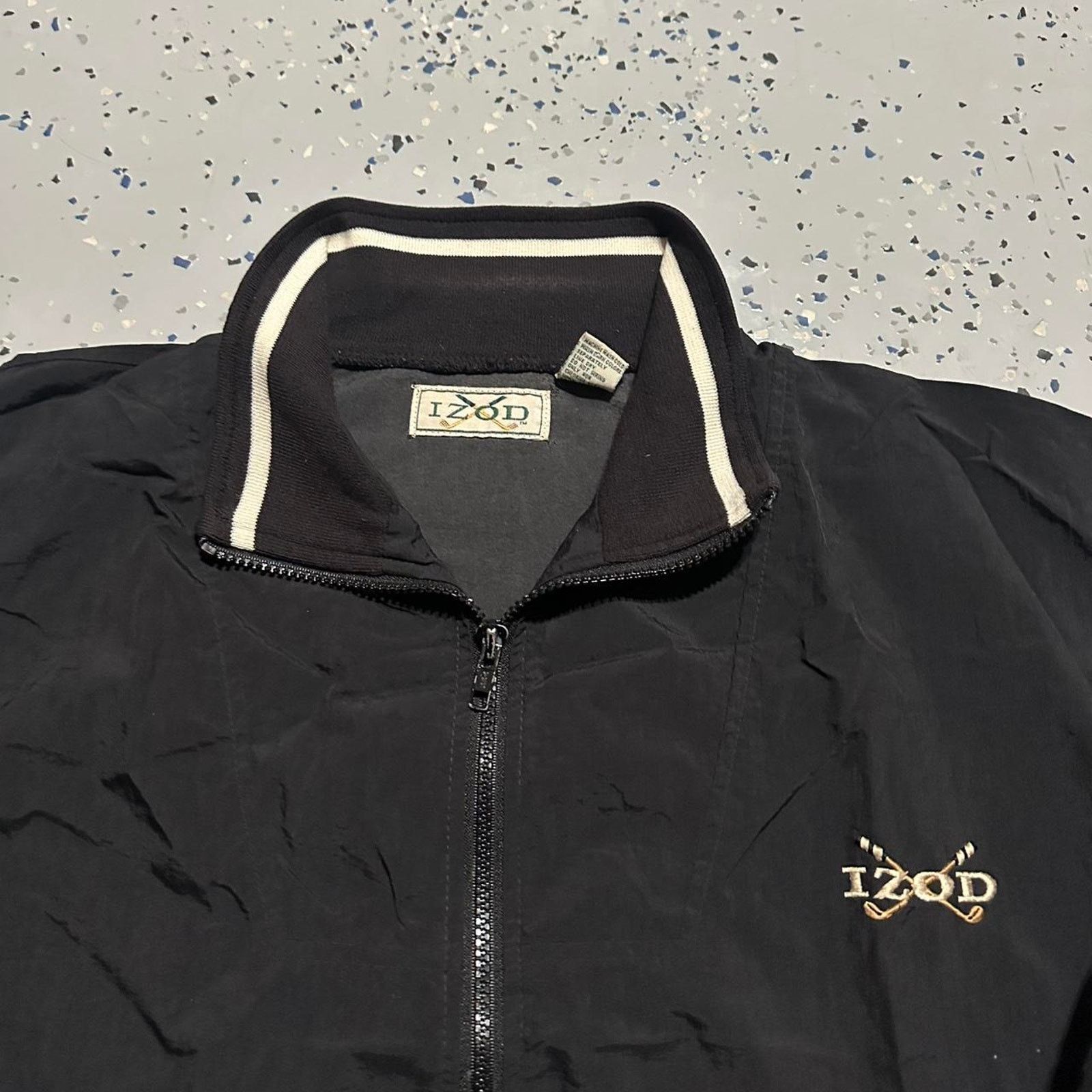 Izod Vintage IZOD Golf Windbreaker Zip Up Jacket Size US M / EU 48-50 / 2 - 2 Thumbnail