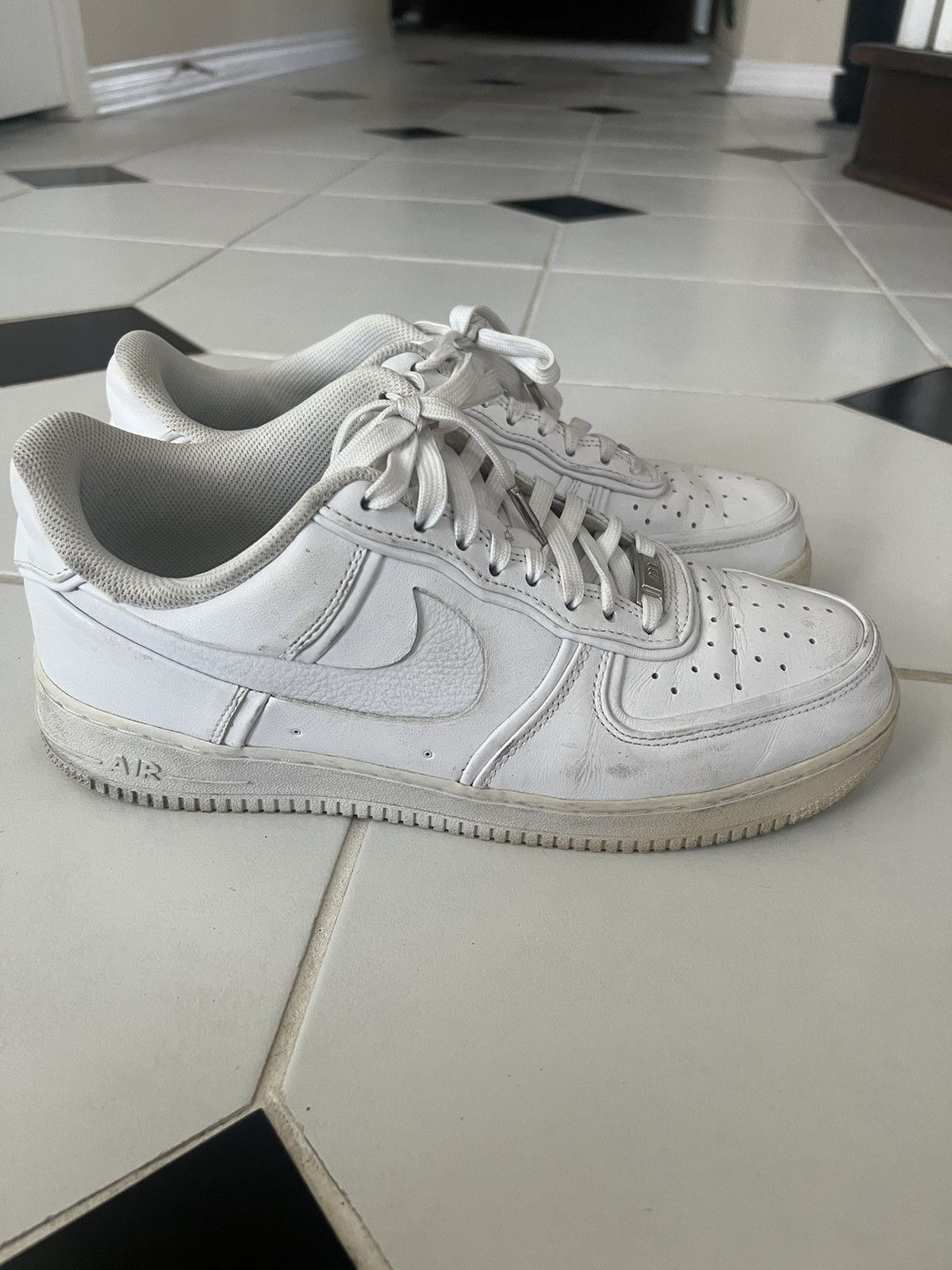 John Elliott × Nike Nike x John Elliott Air Force 1 Low Triple White Size US 11.5 / EU 44-45 - 4 Thumbnail