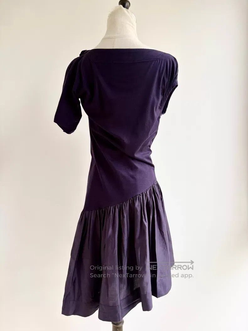 Vivienne Westwood Vivienne Westwood Purple Asymmetrical Drape Neck Dress Size M / US 6-8 / IT 42-44 - 5 Thumbnail