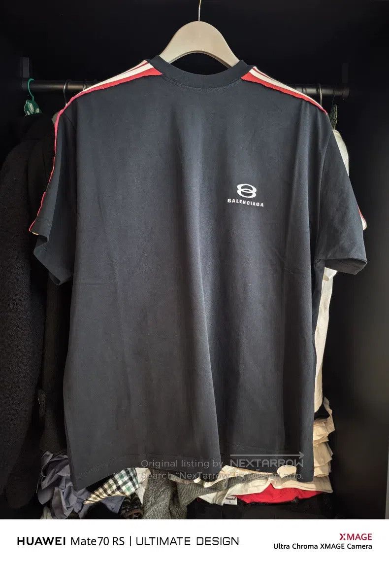 Balenciaga Balenciaga Double Ring Striped Short Sleeve Size US S / EU 44-46 / 1 - 1 Thumbnail