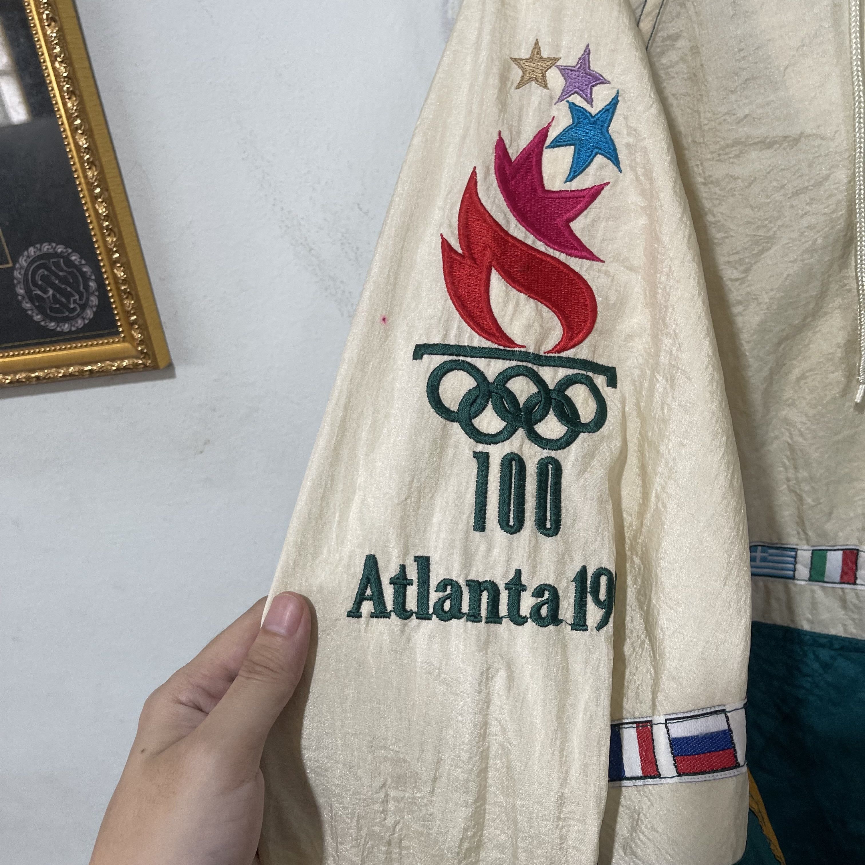 Vintage Vintage 1996 Atlanta Olympics Starter Windbreaker Jacket Size US L / EU 52-54 / 3 - 3 Thumbnail