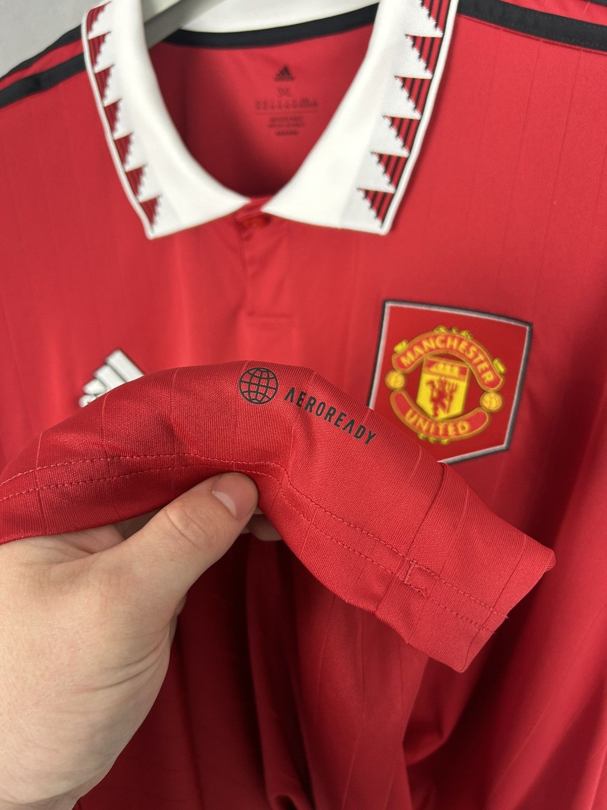 Adidas Manchester United Adidas 2022/23 Home Football Soccer jersey Size US XXL / EU 58 / 5 - 6 Thumbnail