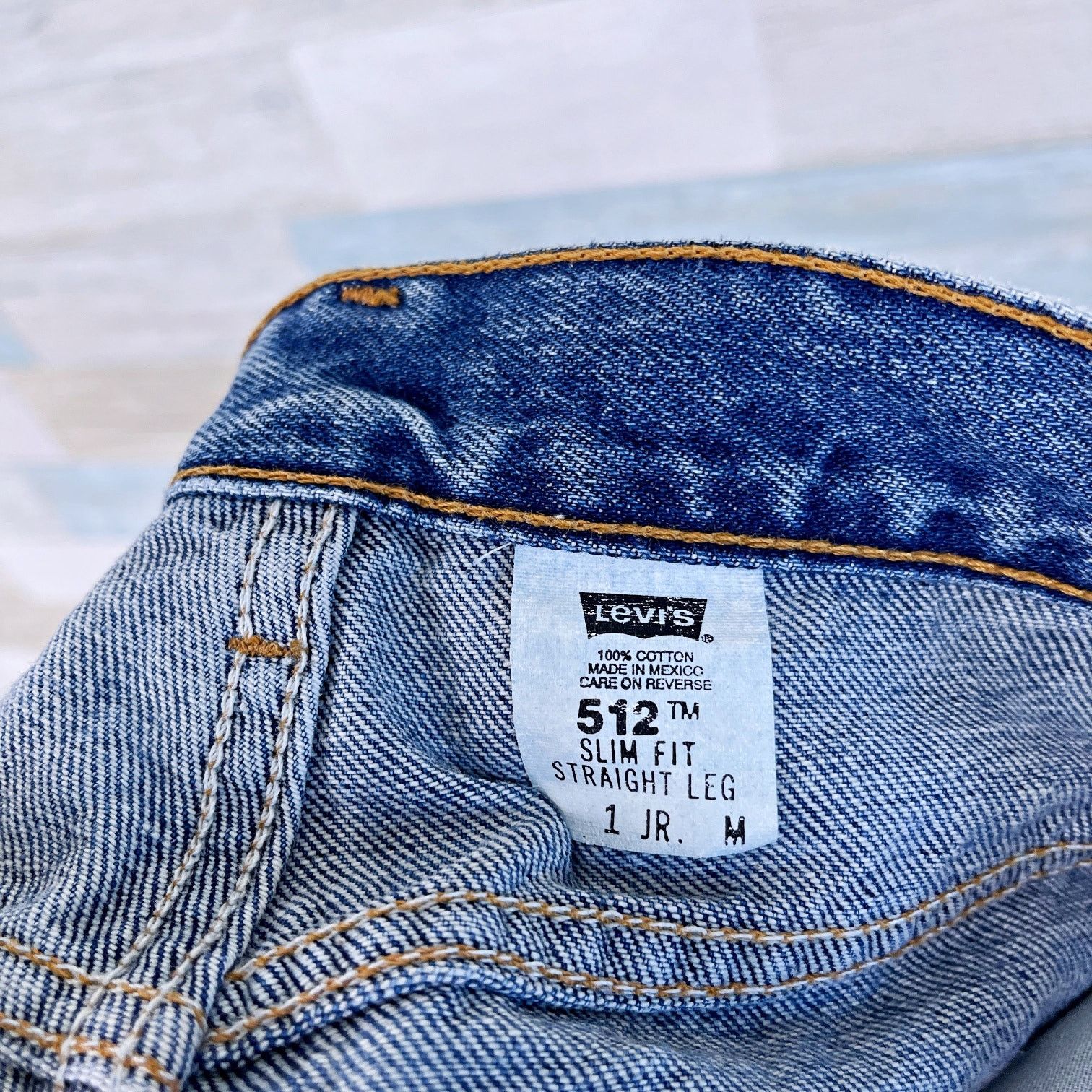 Levi's Levis Vintage 512 Slim Straight Jeans Juniors 1 24x30.5 Size 24" / US 00 / IT 34 - 7 Thumbnail