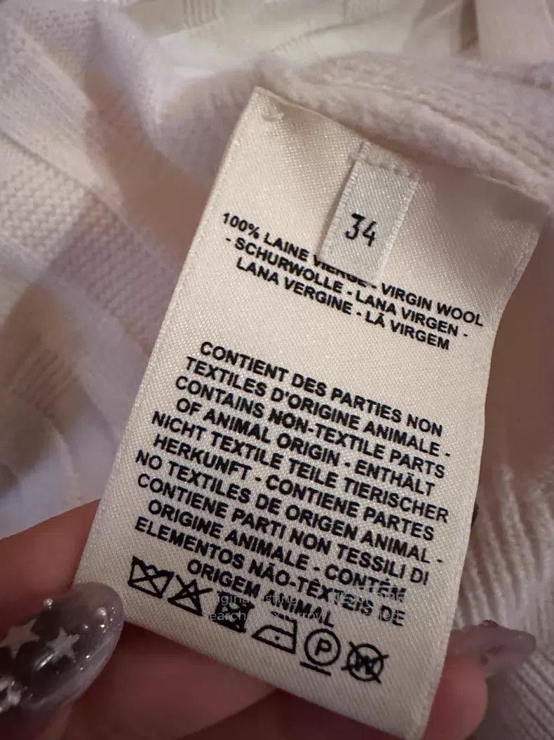 Hermes Hermes White Wool Knit Cardigan Size XXS / US 00 / IT 34 - 4 Thumbnail