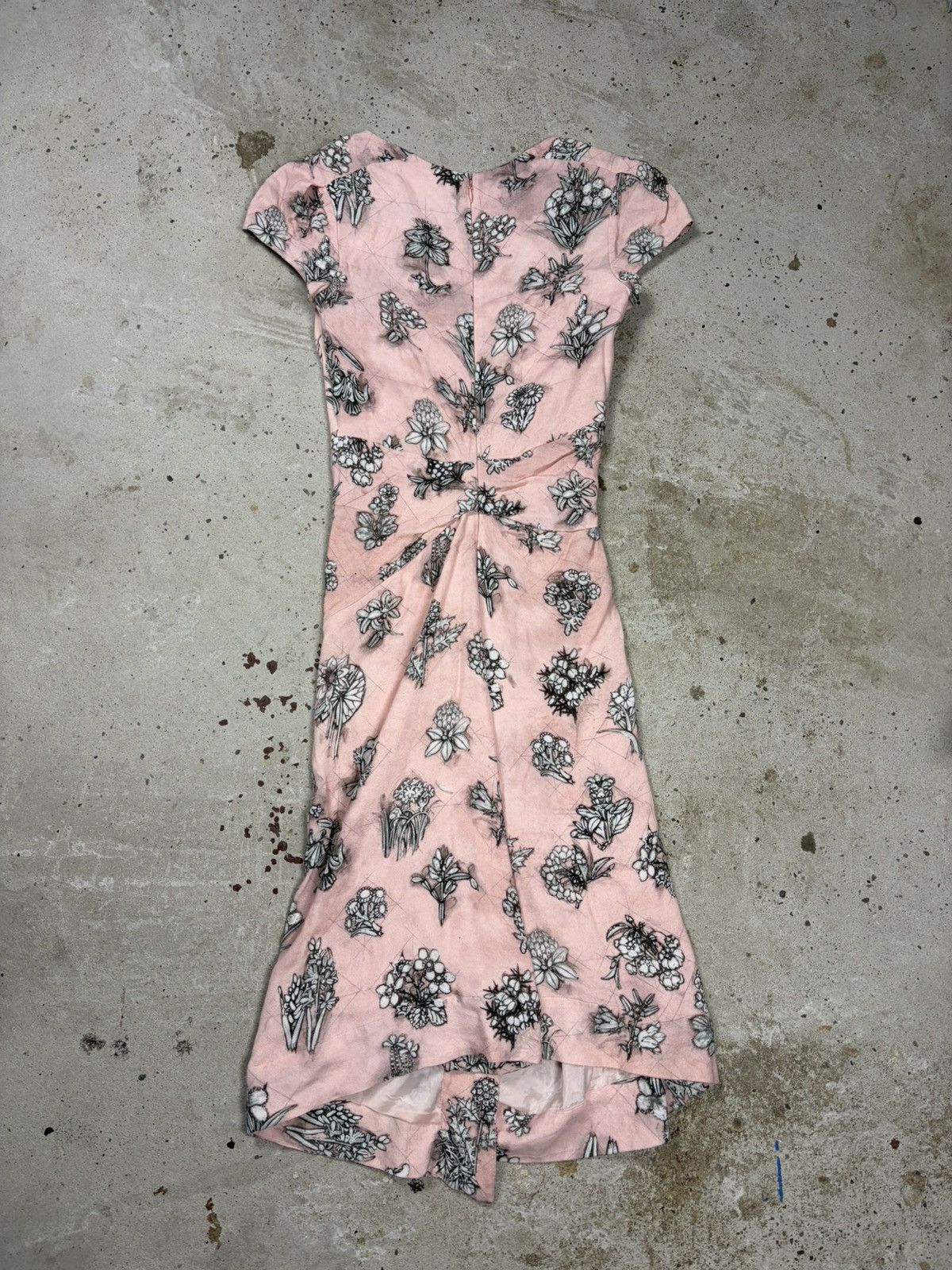 Vivienne Westwood Vivienne Westwood Red Label 2013 Pink Floral Print Dress Size M / US 6-8 / IT 42-44 - 2 Thumbnail