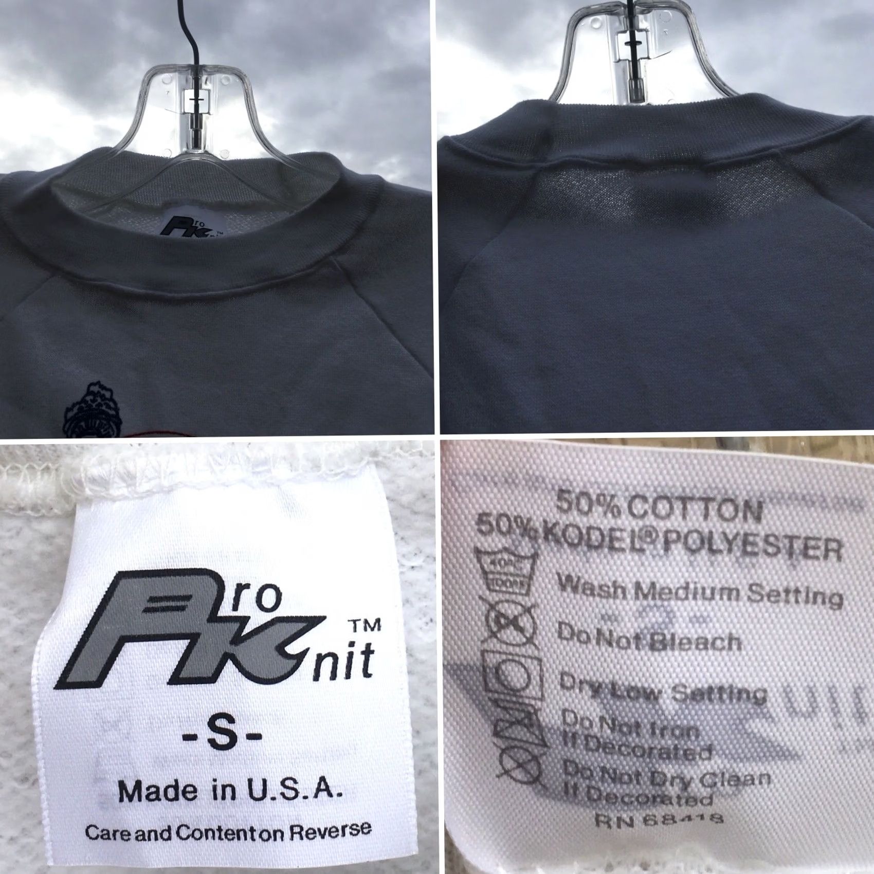Vintage VINTAGE Pro Knit Sweatshirt Shirt S White Graphic Print USA Transportation Statue Of Liberty 80s 1980s Mens Boys Womens Size US S / EU 44-46 / 1 - 6 Thumbnail