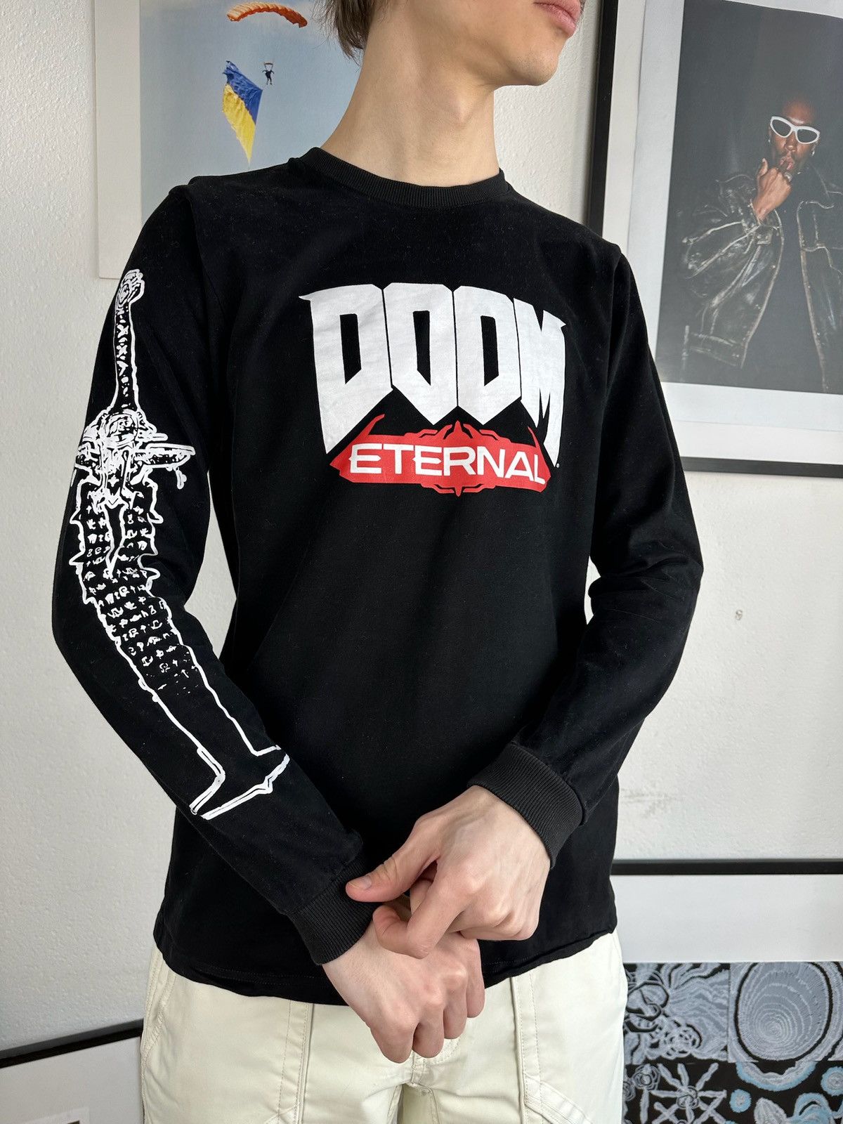 The Game × Vintage Vintage Doom Game Faded Graphic Tee 00s Size US M / EU 48-50 / 2 - 7 Thumbnail