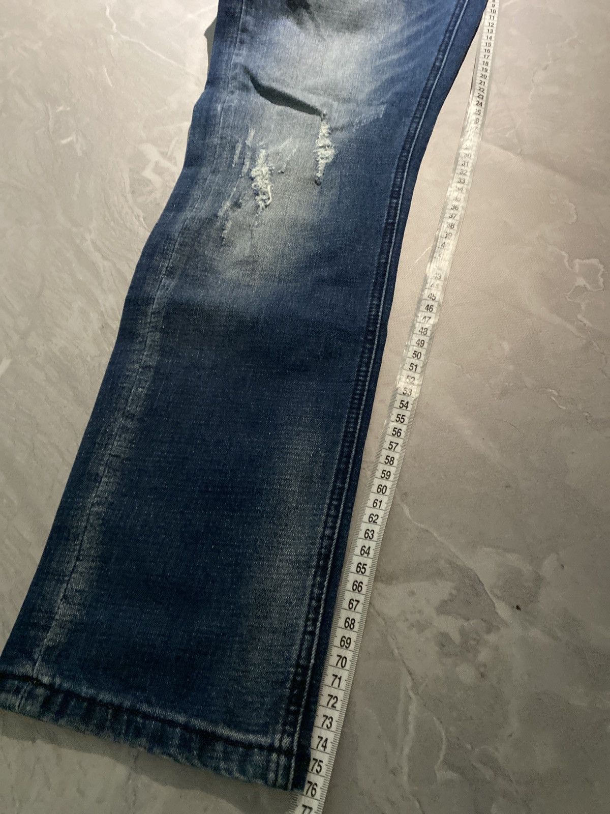 Japanese Brand Destroyed 90s Grunge Slim Fit Jeans Size US 30 / EU 46 - 11 Thumbnail