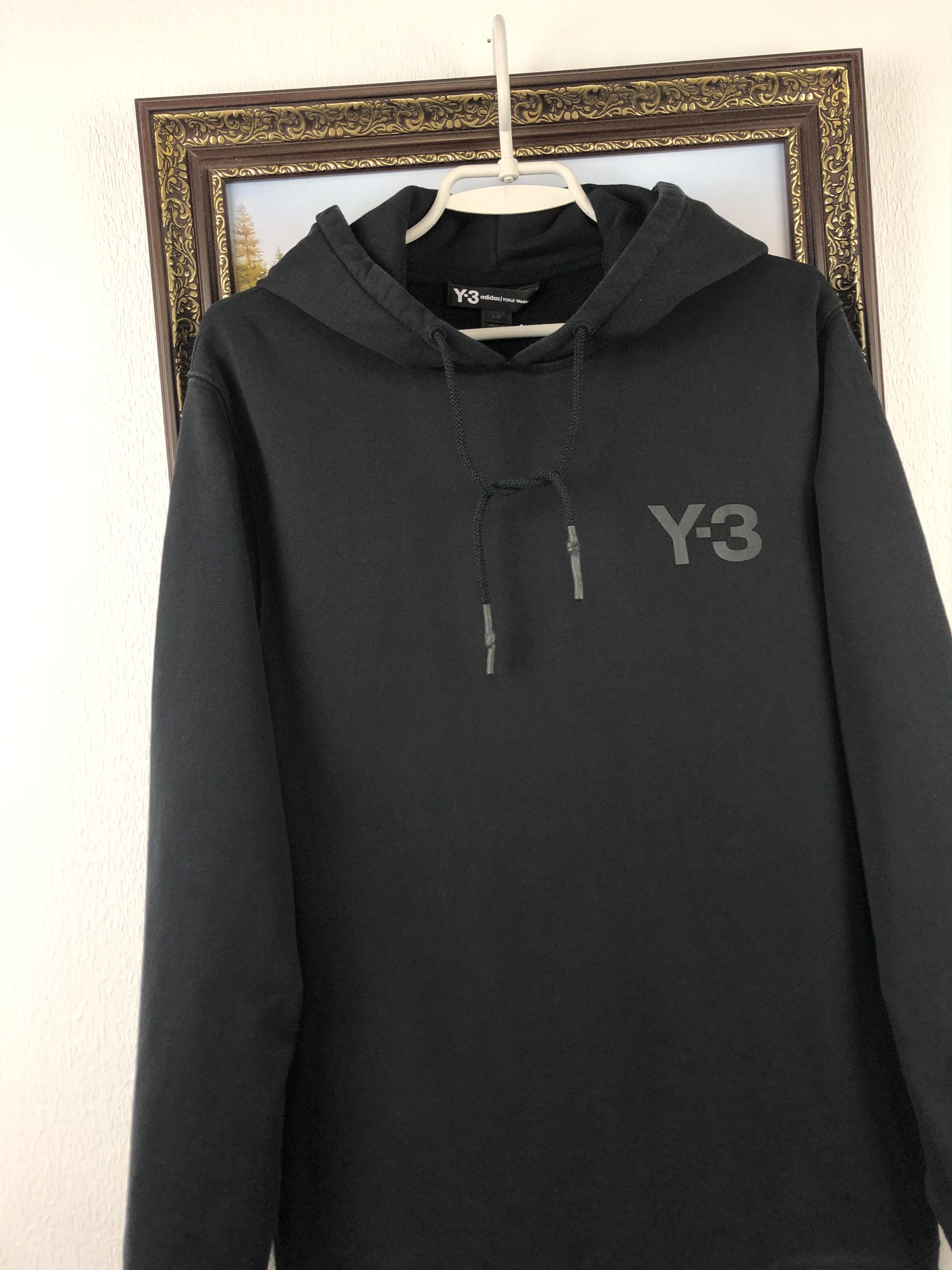 Adidas × Yohji Yamamoto Y-3 Adidas YOHJI YAMAMOTO Men's Black Hoodie Classic Jacket Size US L / EU 52-54 / 3 - 3 Thumbnail