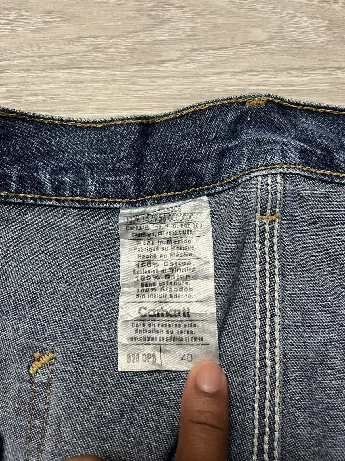 Carhartt Faded Denim Vintage Carhartt Short Carpenter Pants Size US 40 / EU 56 - 6 Thumbnail