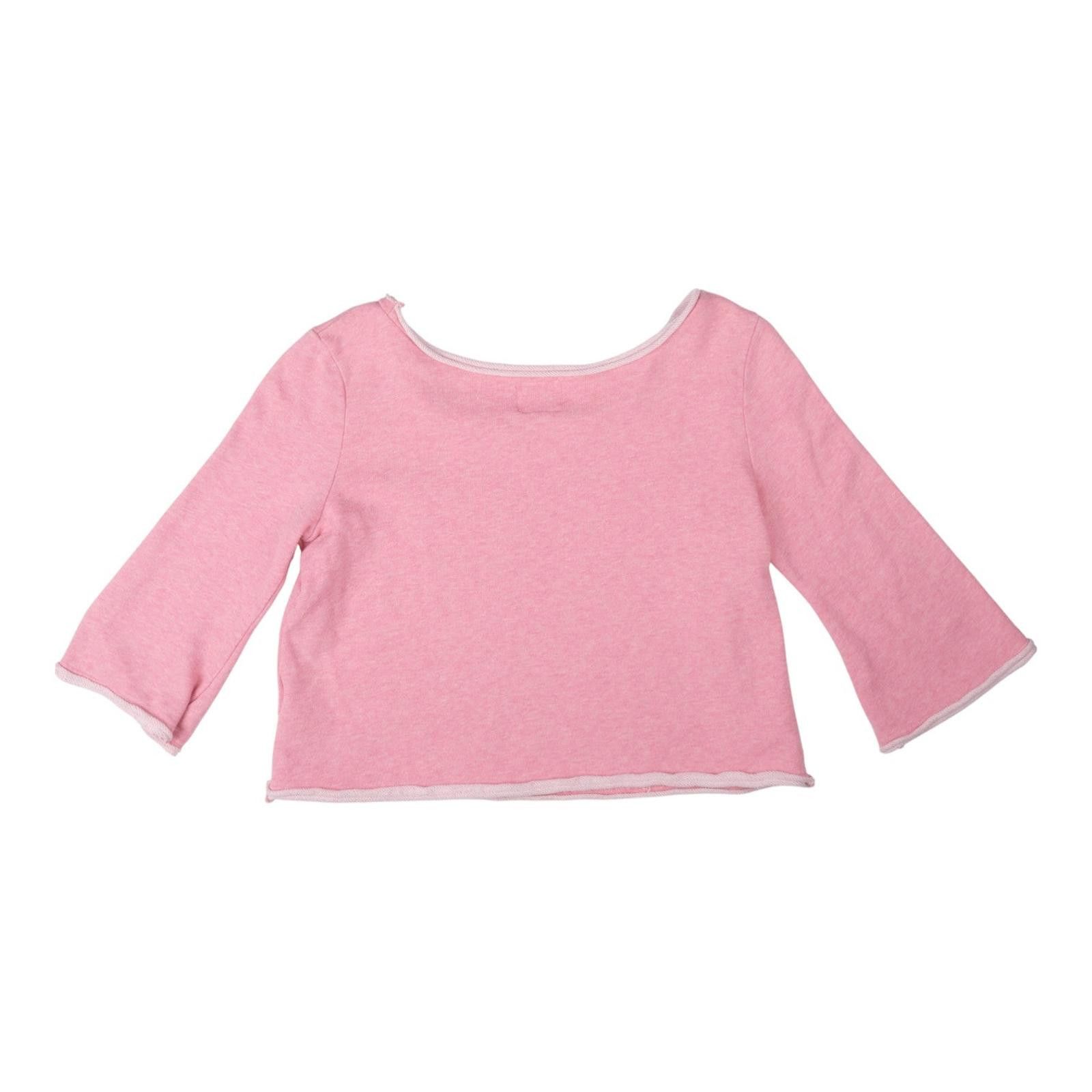 Other W&LT Wake Up Kiss The Future Pink Long Sleeve Crop Top Size ONE SIZE - 2 Thumbnail