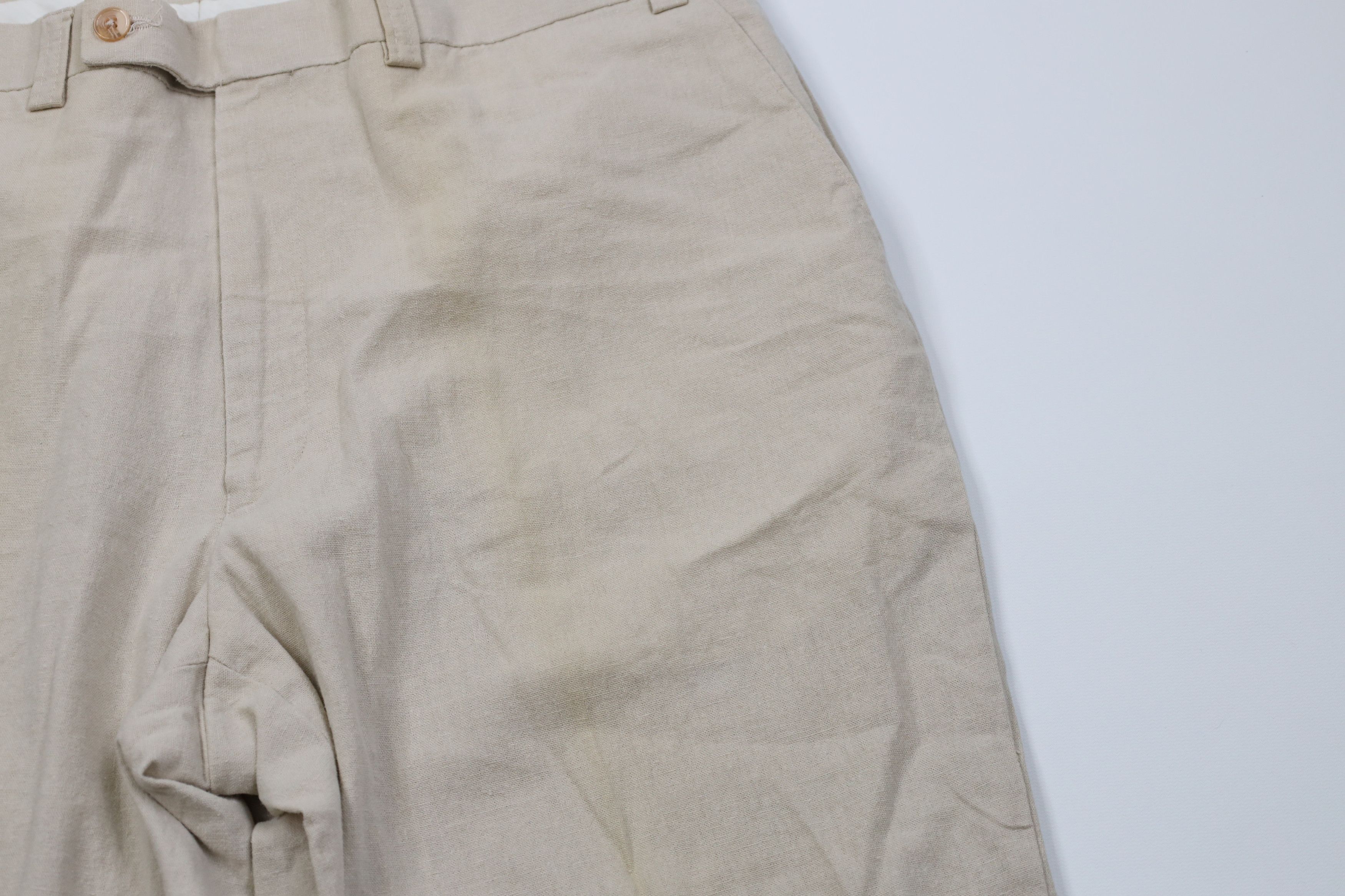 Vintage Vintage 90s Y2K Streetwear Linen Wide Leg Chino Pants Size US 38 / EU 54 - 6 Thumbnail