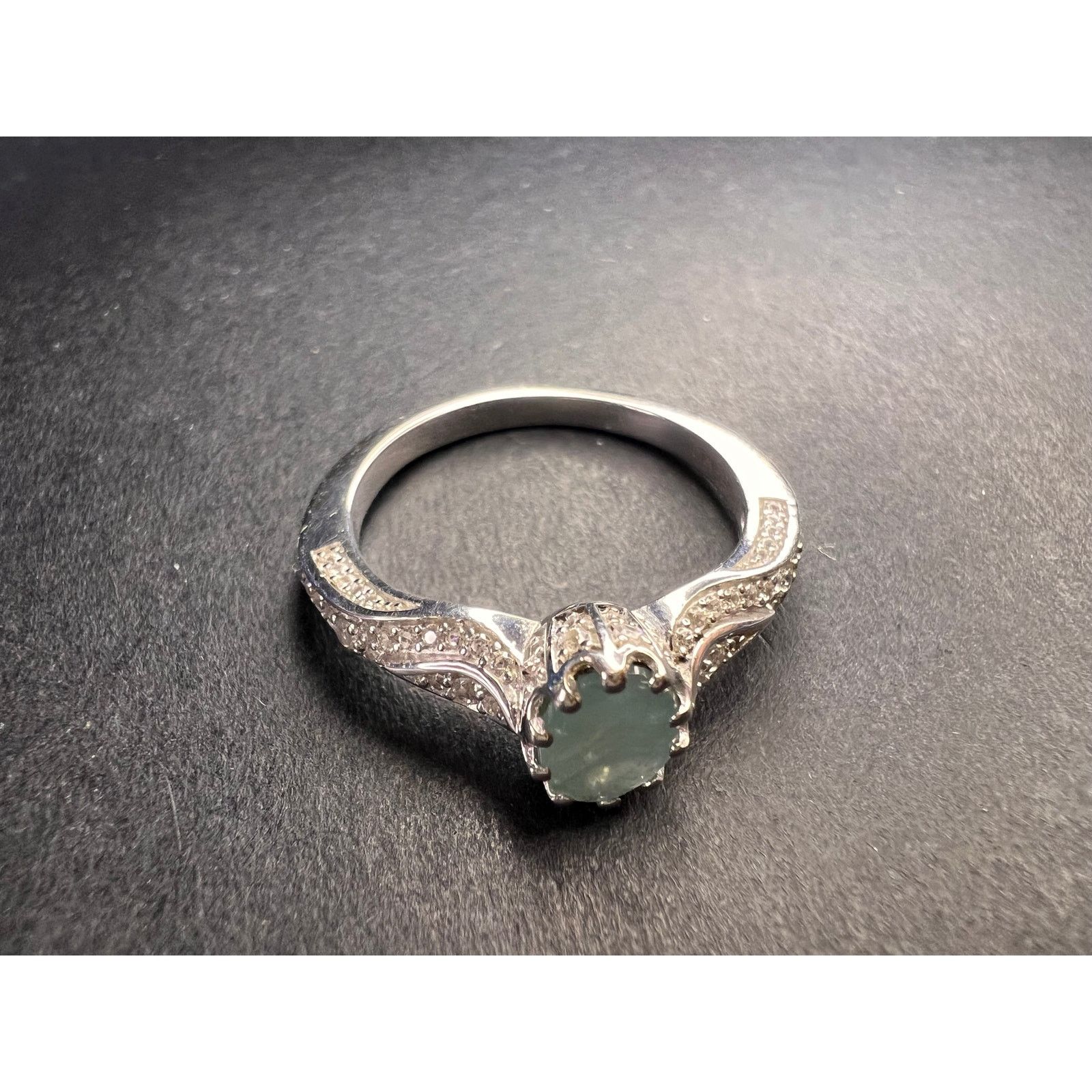 Other NEW grandidierite zircon ring in 925 silver size 8 Size ONE SIZE - 9 Thumbnail
