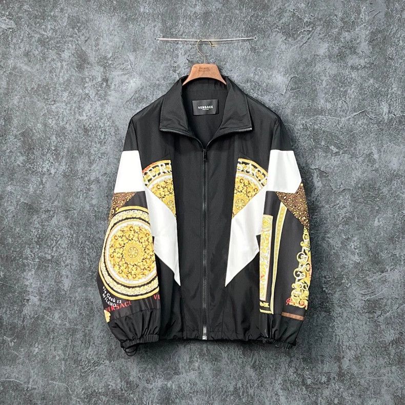 Versace Versace Classic baroque print geometric panel jacket Size US XXL / EU 58 / 5 - 4 Thumbnail