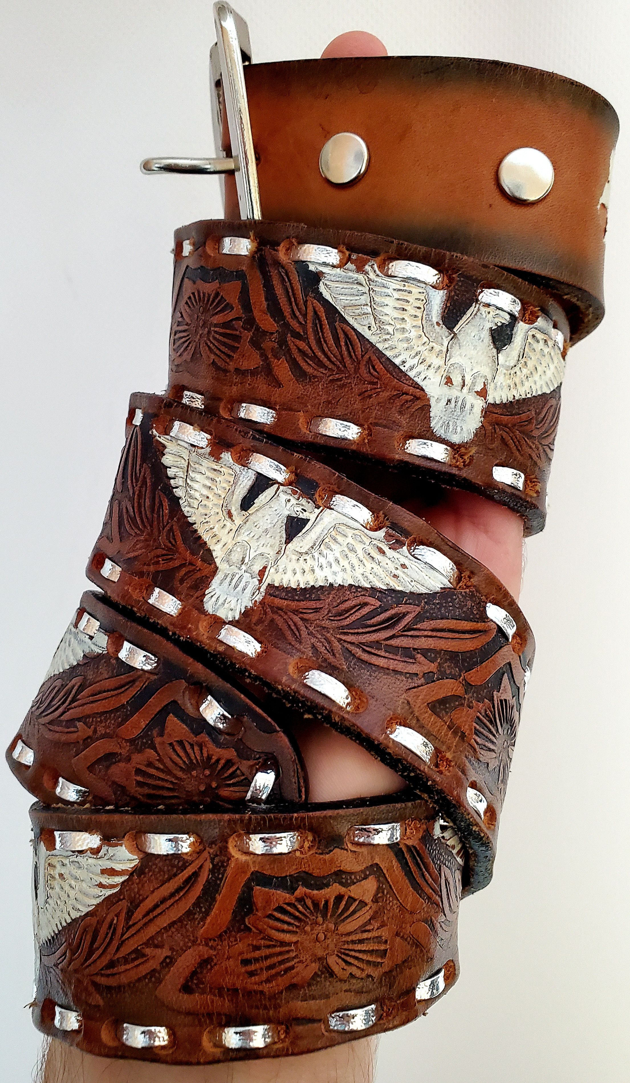 Etro × Genuine Leather × Japanese Brand Vintage Etro leather belt length 107 cm perfect condition Size 36 - 3 Thumbnail