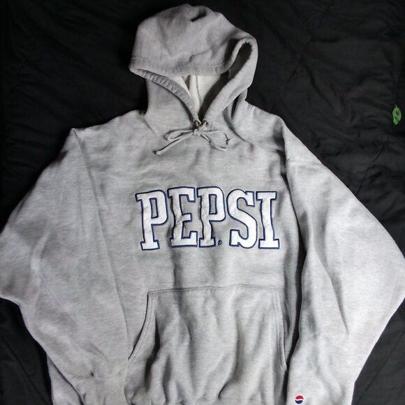 Pepsi Vintage Pepsi Spell Out Embroidered Hoodie Sweatshirt Size US XL / EU 56 / 4 - 2 Thumbnail